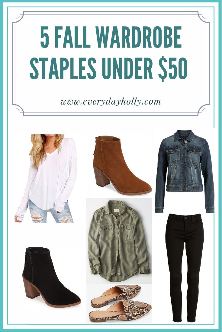 5 Fall Style Staples Under $50