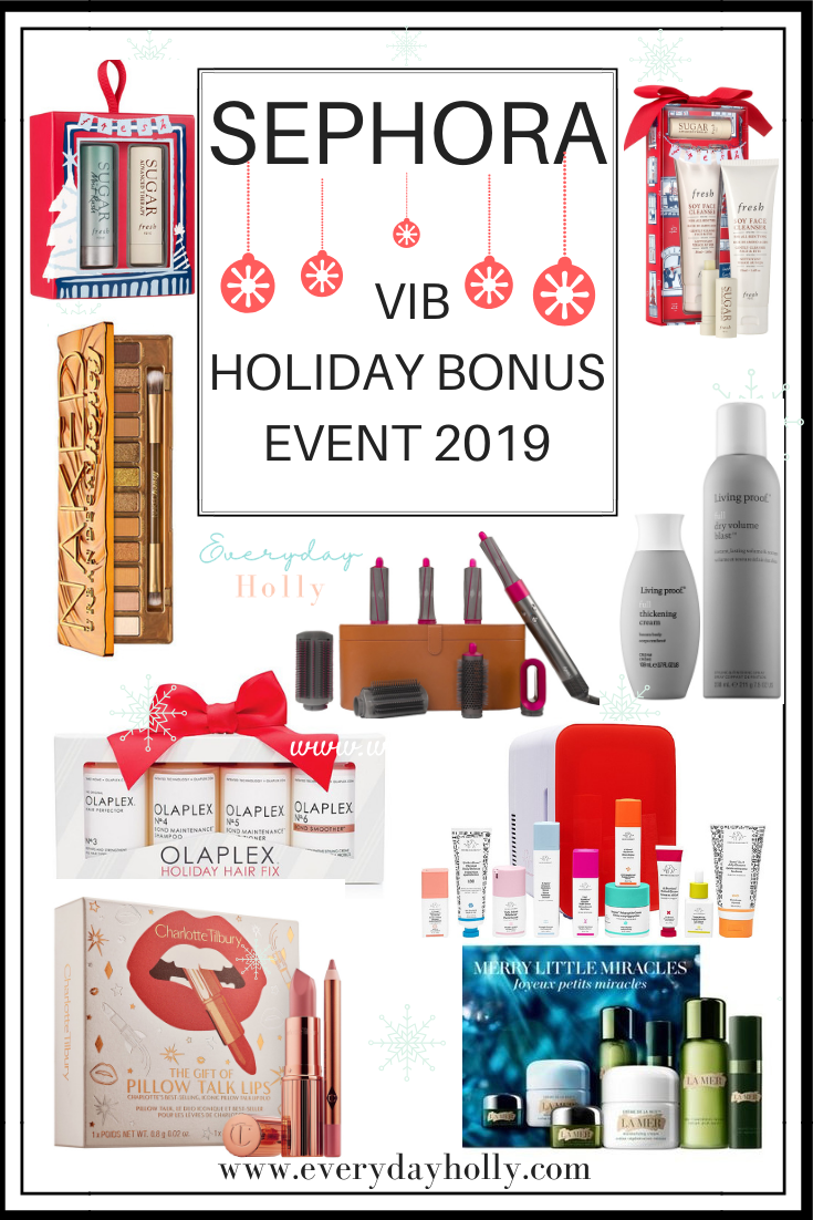 Sephora Beauty Insider VIB Holiday Bonus Event 2019 Gift Guide