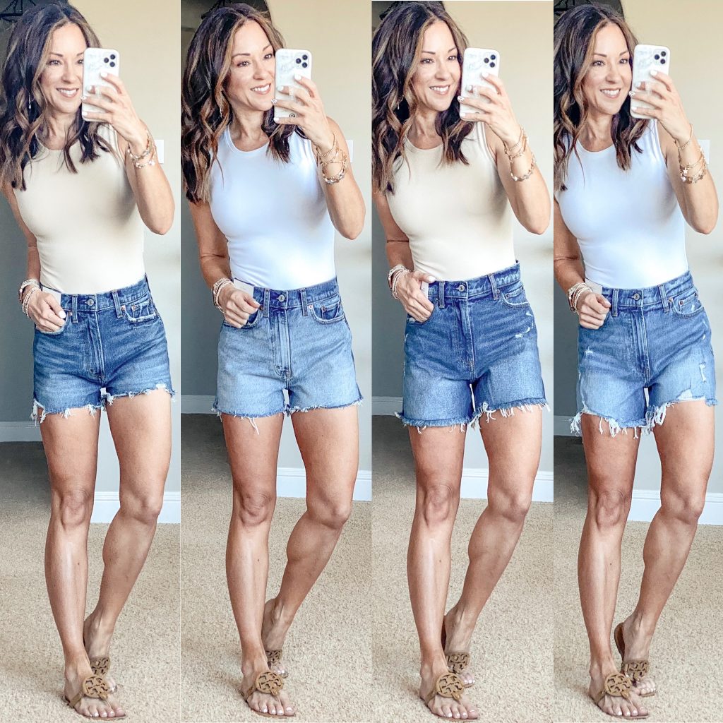 Abercrombie Denim Shorts & Bodysuits - How to choose the right length -  Everyday Holly