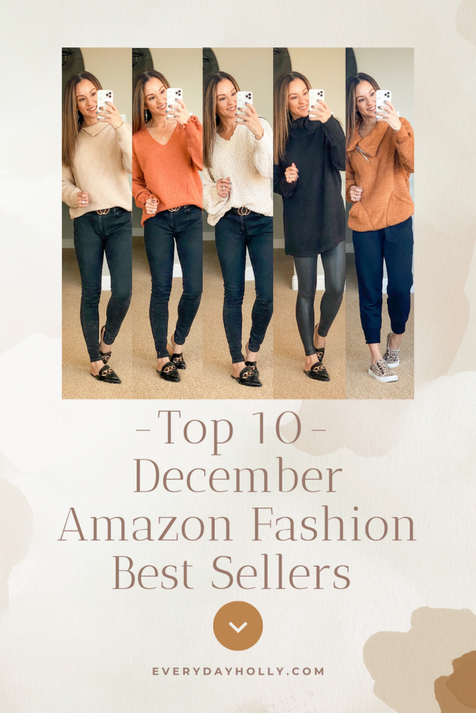 Affordable Winter Fashion That You Need in Your Life from AmazonWinter outfits • winter fashion • sweaters • amazon finds • black skinny jeans • chain mules • joggers • petite fashion • Sherpa • casual style • everyday outfits
