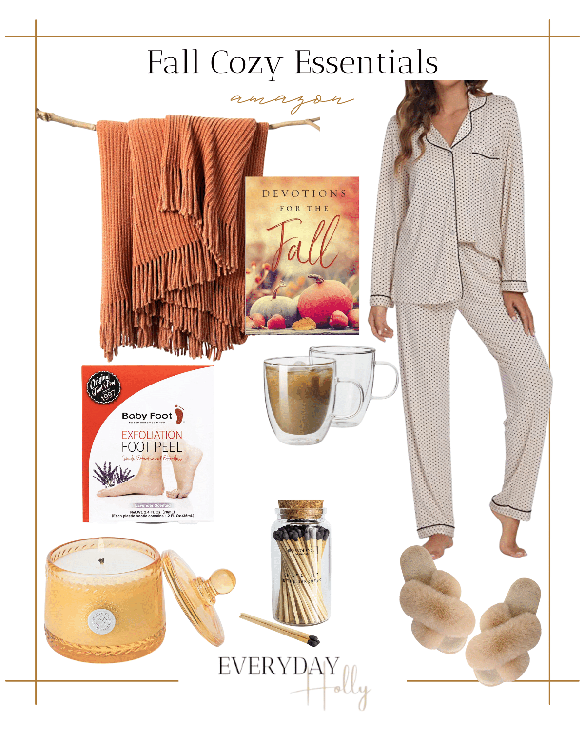 Fall Cozy Essentials

#fall #fallfashion #fallstyle #amazon #amazonfashion #candle #fallscents #fallfavorites #throwblanket #devotional