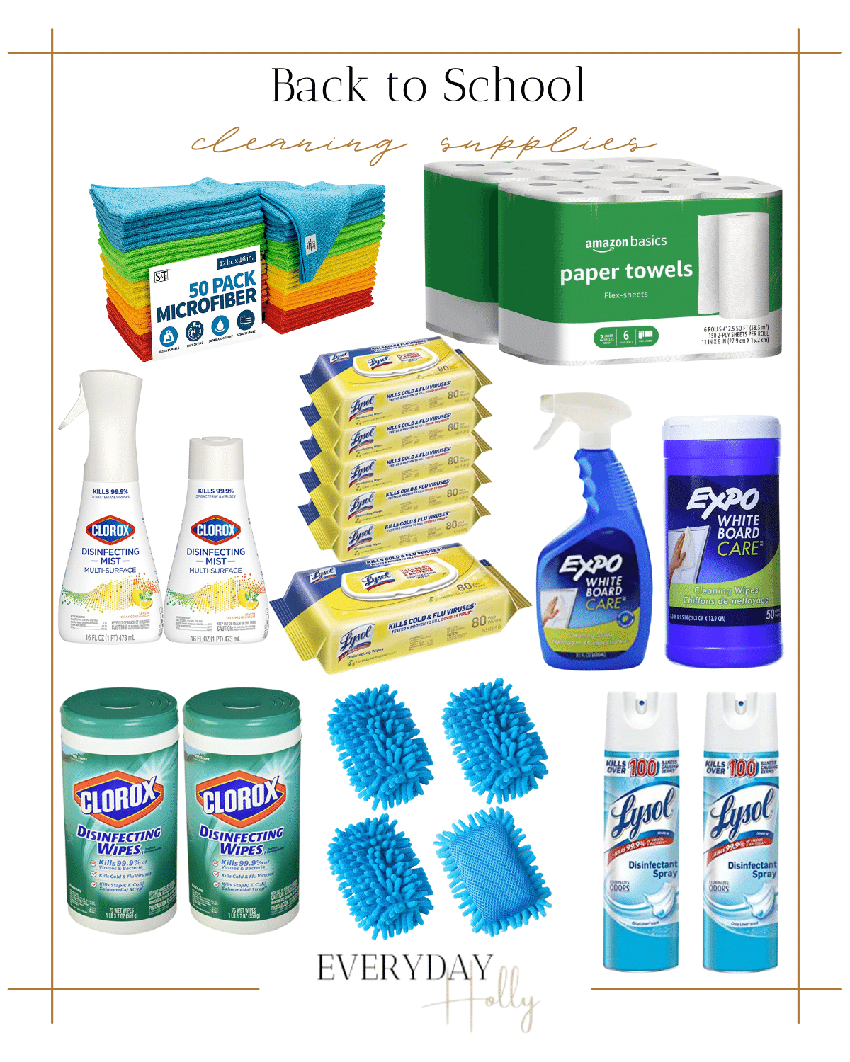 Back to School | Cleaning Supplies

#backtoschool #amazon #schoolyear #yearschool #backtoschoolyear 
#amazonessentials #cleaningsupplies #lysol #expo #papertowels #cloroxwipes #microfibertowels #backtoschoolsupplies #b2s #supplies #cleaningessentials #cleaningsupplies 