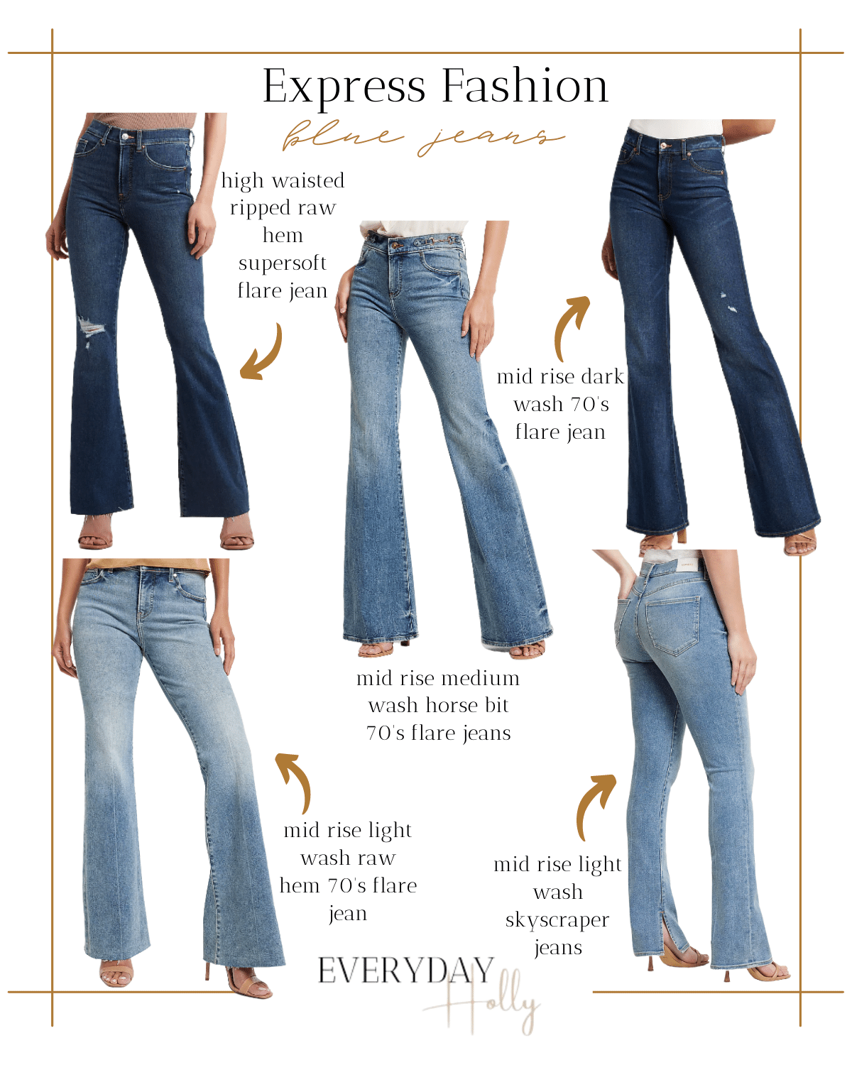 express blue jeans, fall & winter fashions, jeans, womens jeans, flare jeans, lightwash jeans, darkwash jeans