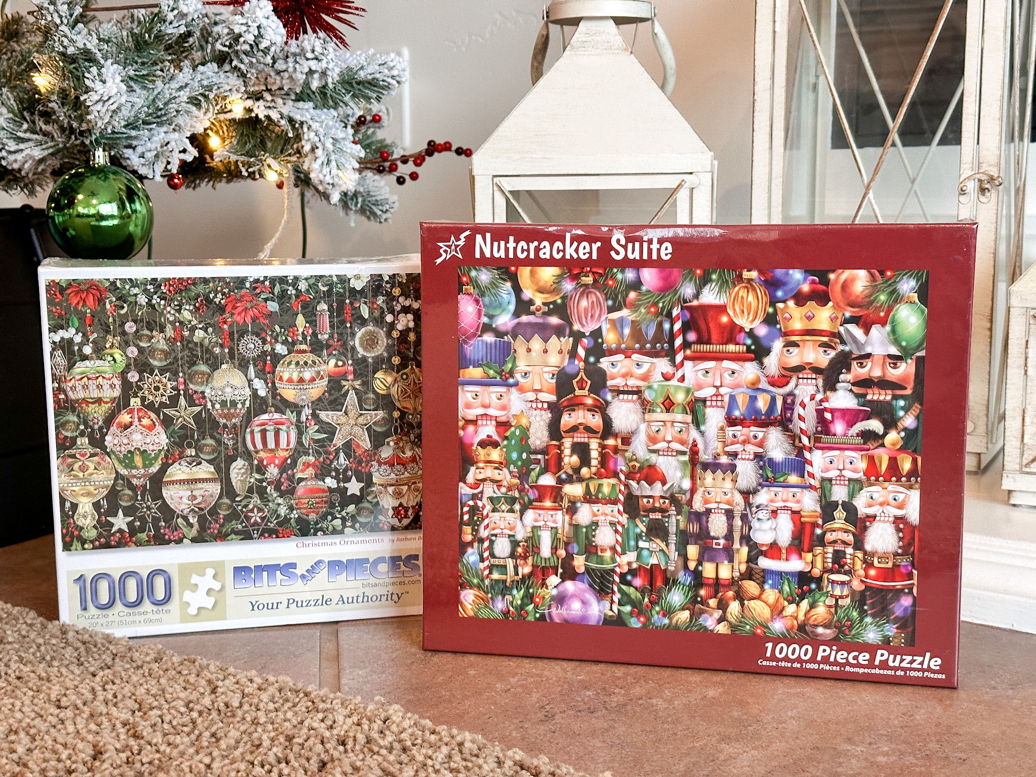 decorative ornament puzzle, holly personal puzzles, family puzzles, nutcracker puzzles 