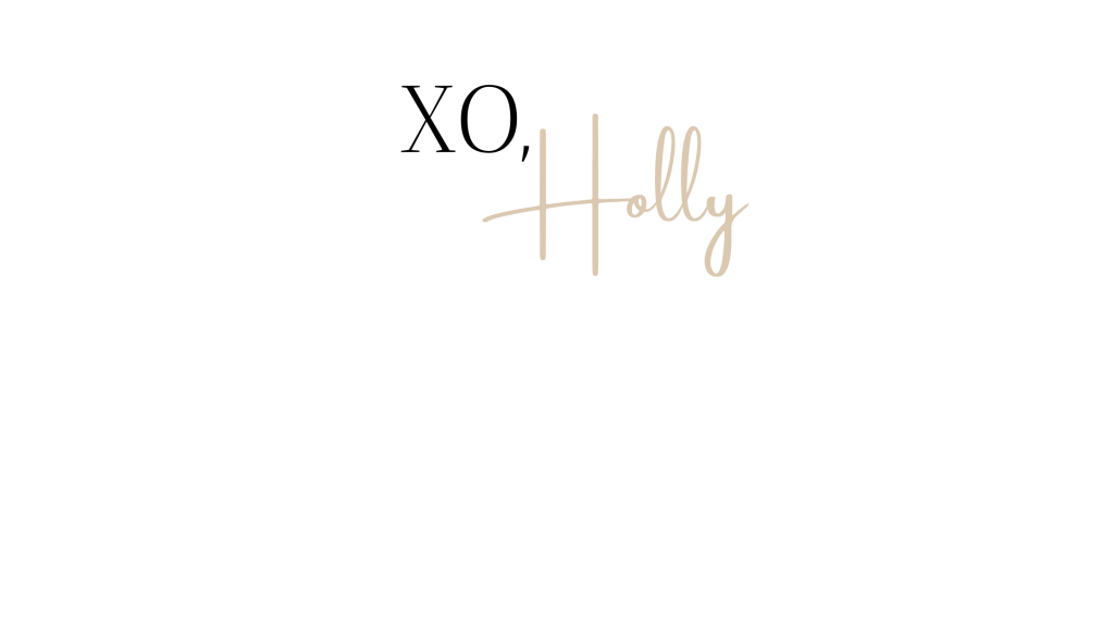 XO Holly signature, blog image 