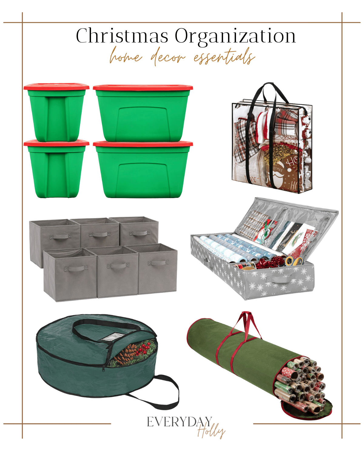 Christmas storage bins, plastic bag for tree skirt, storage containers, gift wrapping organizer, wreath storage zip bag, gift wrap long circular storage bag