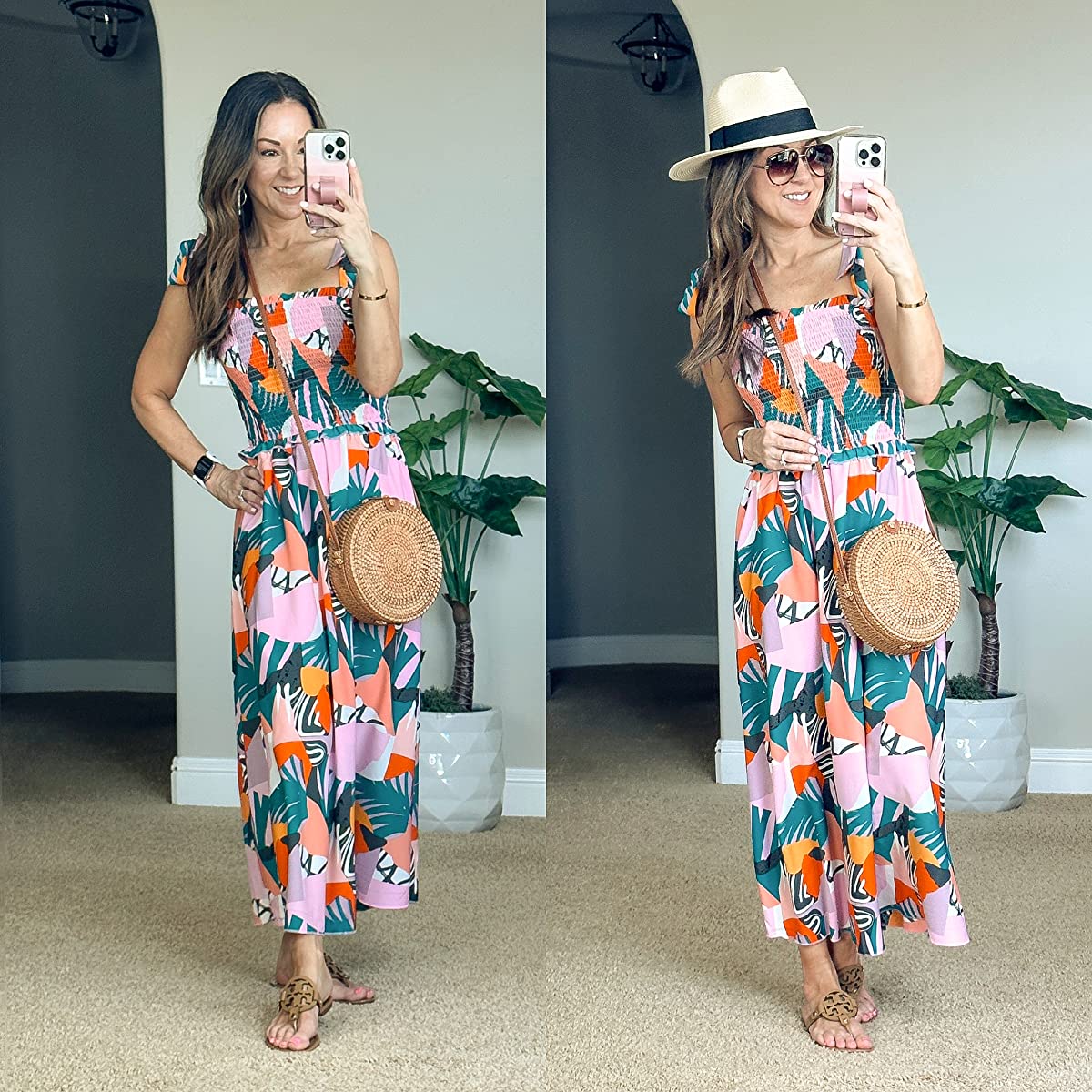 floral dress, beach dress, beach style, vacation style 