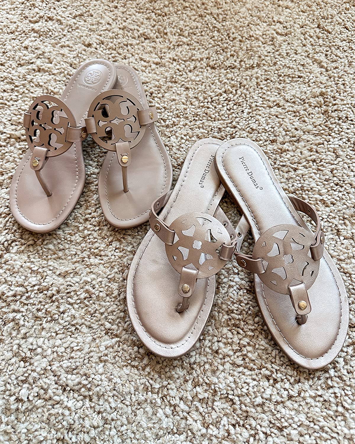 tory burch sandals, look alike sandals, beachwear, vacation style, travel outfit essentials, accessories, 