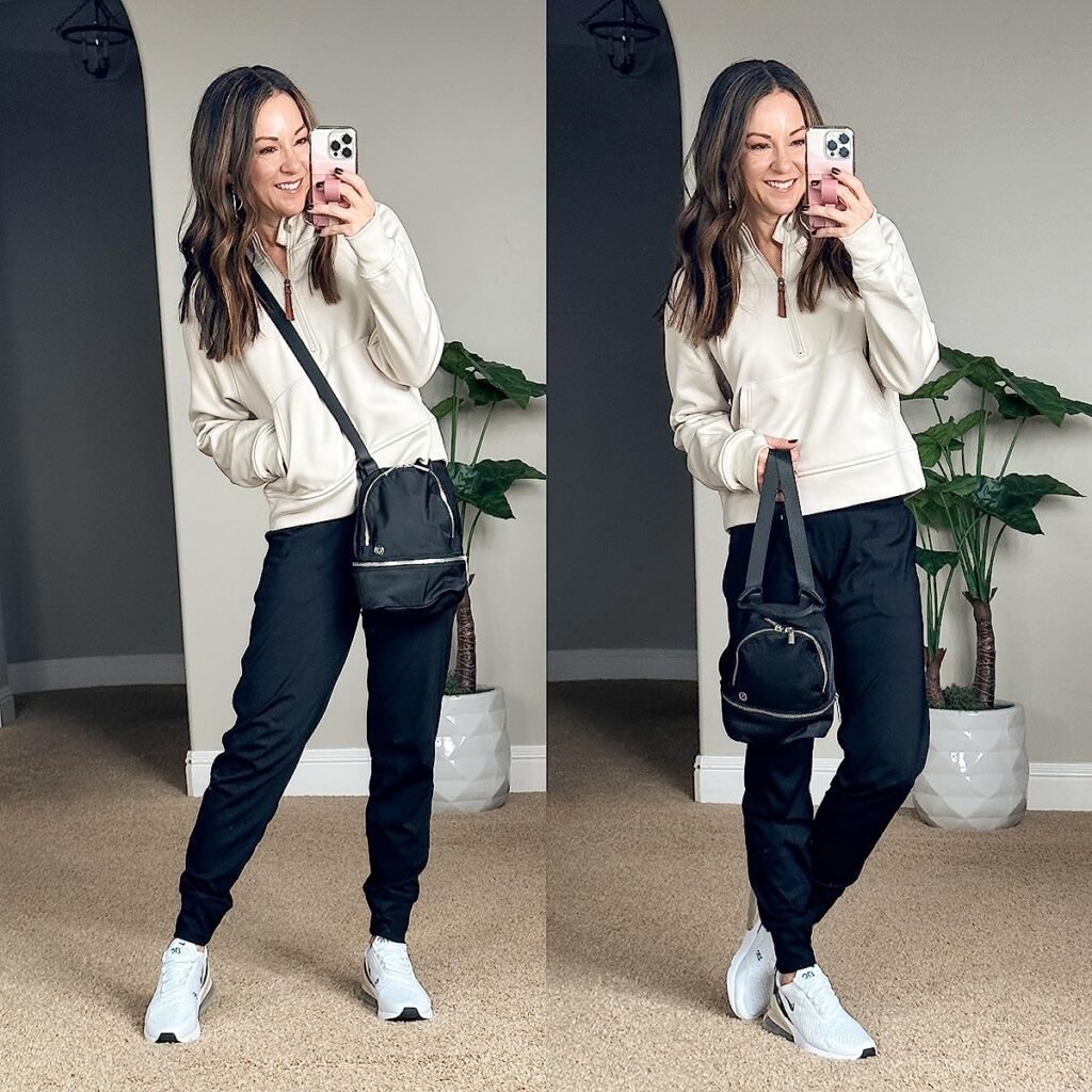 amazon fashion favorites, top 10 best sellers, quarter zip pullovers, joggers, sneakers, crossbody bag