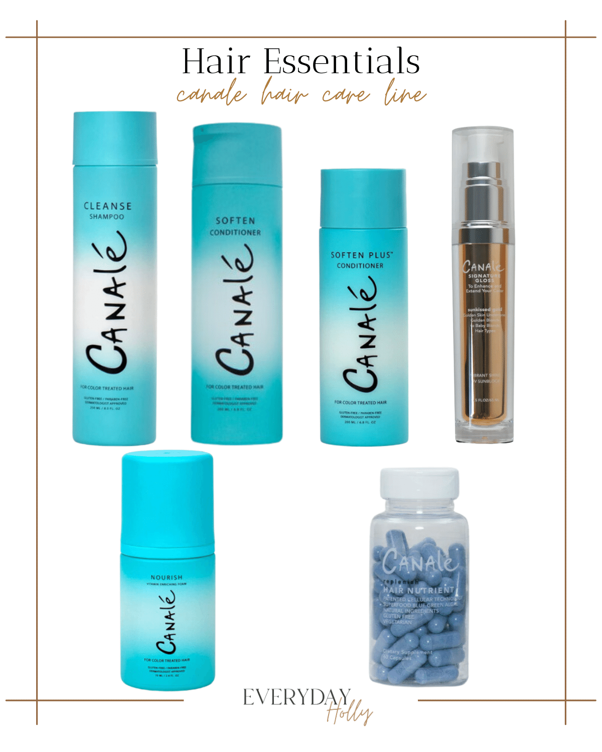 canale haircare line, shampoo, conditioner, hair treatment, hair vitamins, nourishing hair treatments 