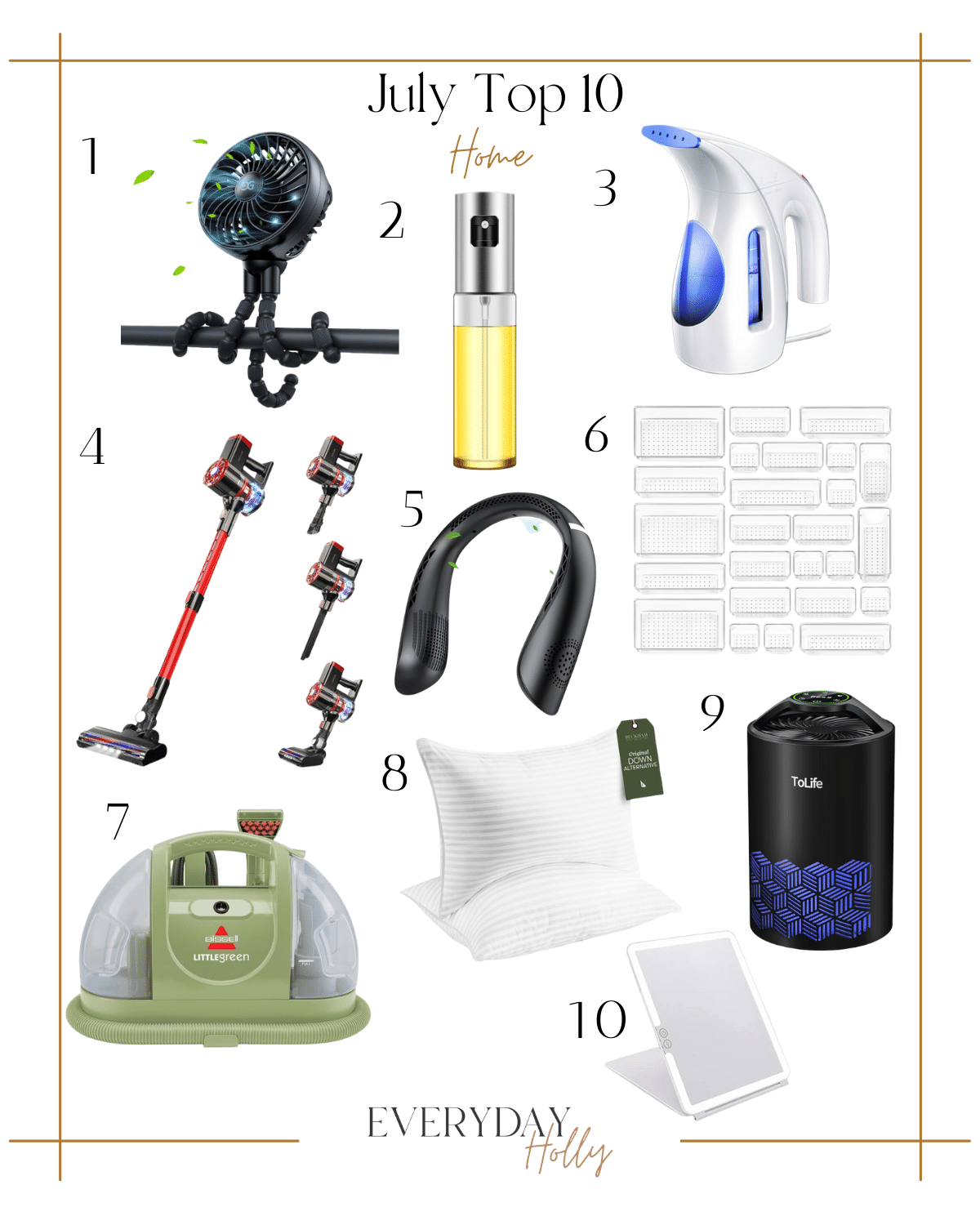 July Top 10 Home | #decor #home #clean #organize #vacuum #cooking #travel #vacation