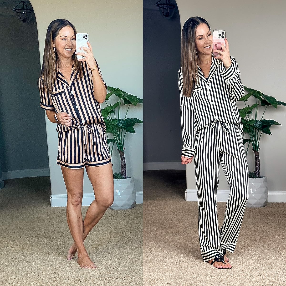 The Best loungewear and cozy finds for this fall | #cozy #loungewear #finds #fall #autumn #pajama #sets #satin #amazon #sandals #best #toryburch