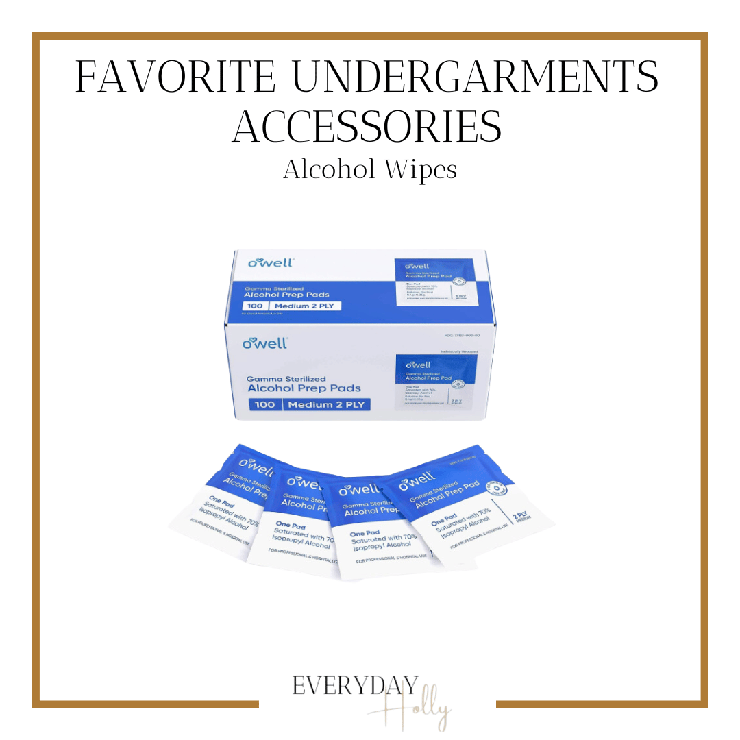 Favorite undergarments accessories | #alcoholwipes #sanitary #clean #sticky #maintain #accessories #amazon #fashion #protip #time #all #bra