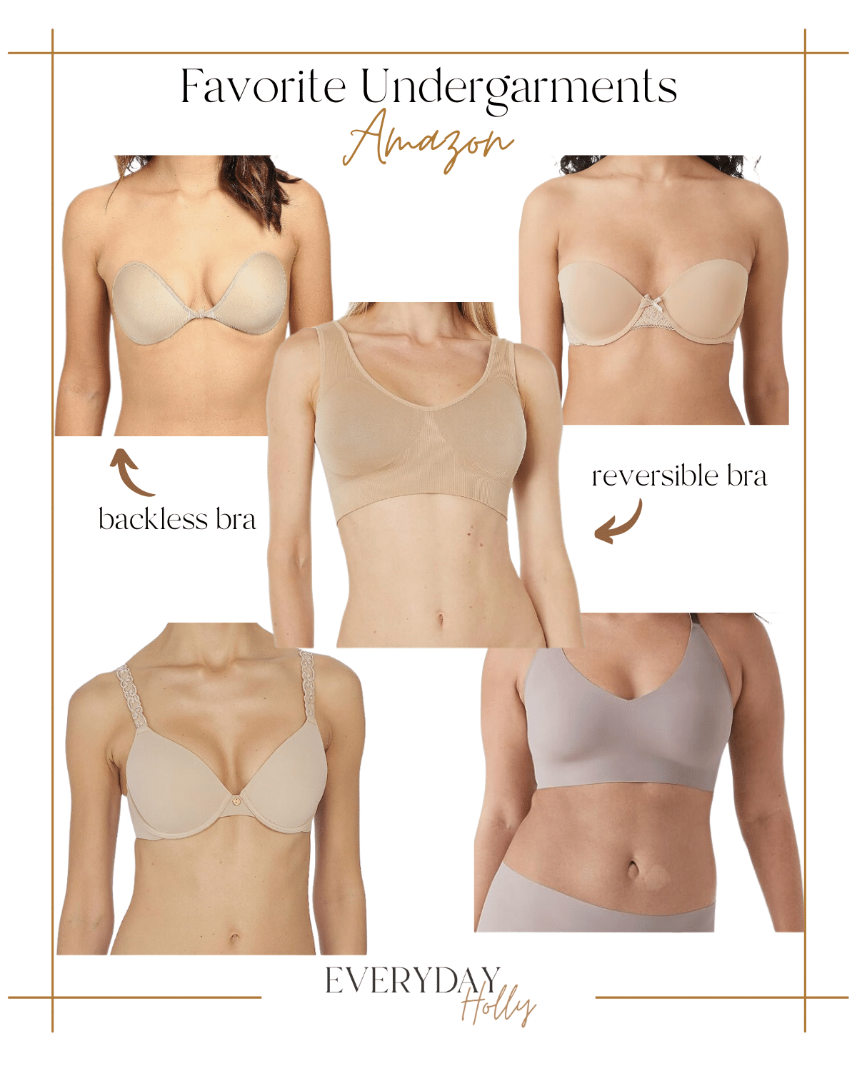All Time Favorite Go-To Undergarments | #neutral #all #time #favorite #bra #racerback #tanktop #strapless #backless #occasion #dress