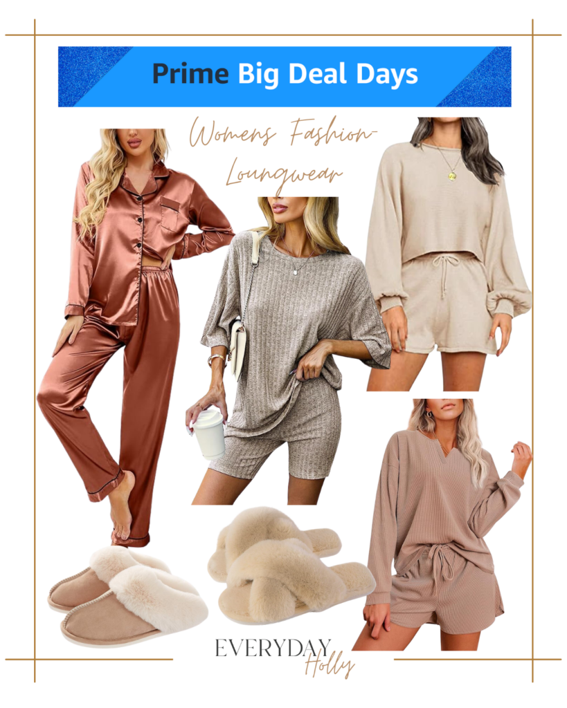 amazon prime big deal days sale, amazon finds, loungewear | affordable loungewear, loungewear sets, pajamas, bridal party pajamas