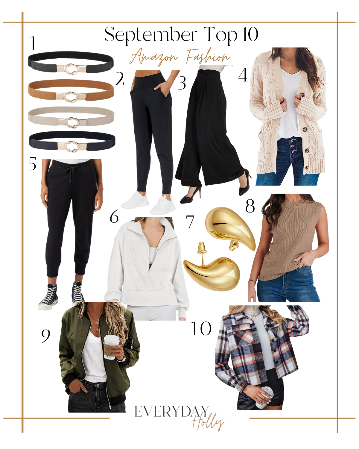 september top sellers | #september #top #sellers #amazon #belt #accessories #joggers #cardigan #capri #hoodie #jacket #earrings #sweater #bomberjacket #plaid #shacket