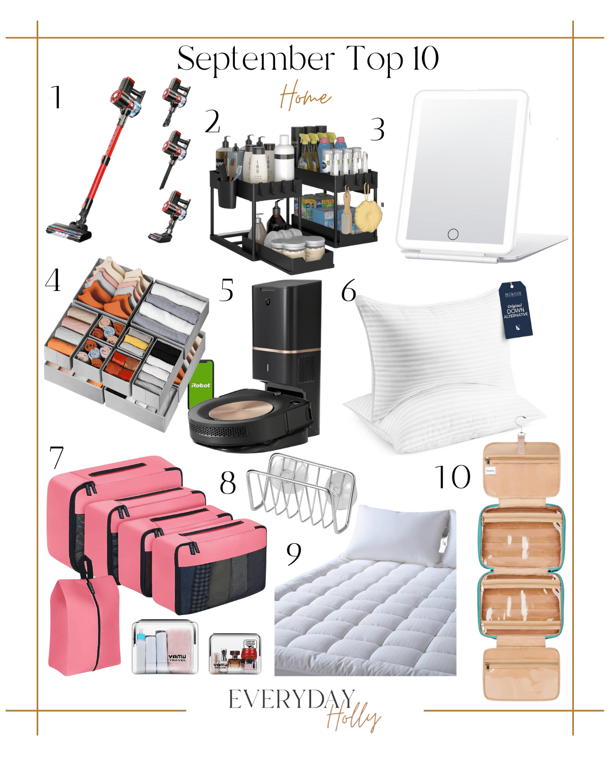 september top sellers | #september #top #sellers #amazon #home #essentials #vacuum #cleaning #organize #storage #drawer #roomba #pillow #packingcube #kitchen #caddy #toiletries
