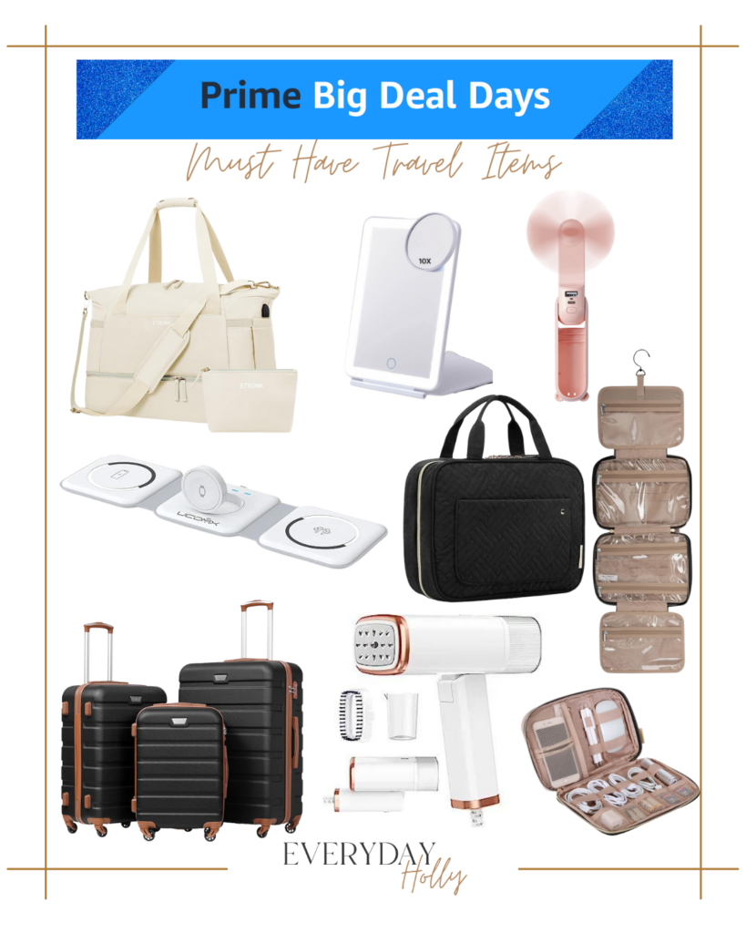 Amazon Prime Day's Best Deals | #Amazon #primeday #deals #october #travel #musthaves #beltbag #mirror #travelmirror #portablefan #makeupbag #beauty #hangingbag #toiletries #yeti #steamer #organizer