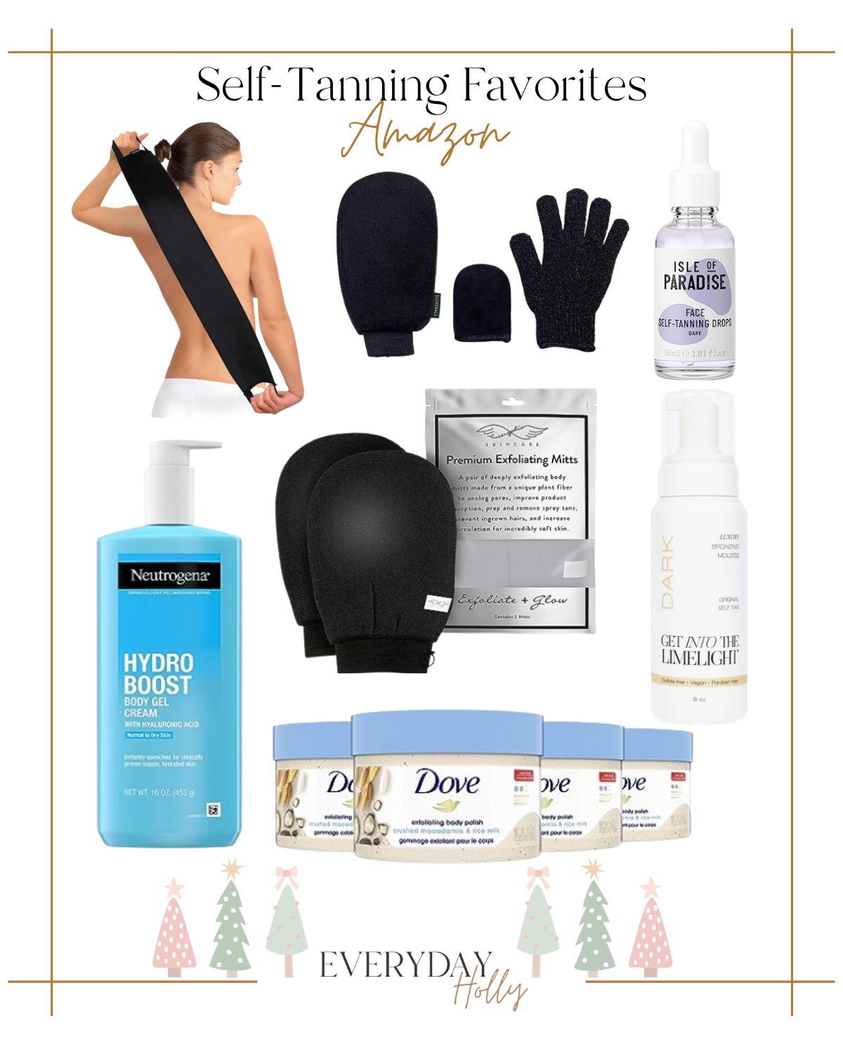 best holiday party styles + host gift ideas | #holiday #holidayparty #holidaystyle #selftanner #tanning #isleofparadise #exfoliating #beauty #skincare #selfcare
