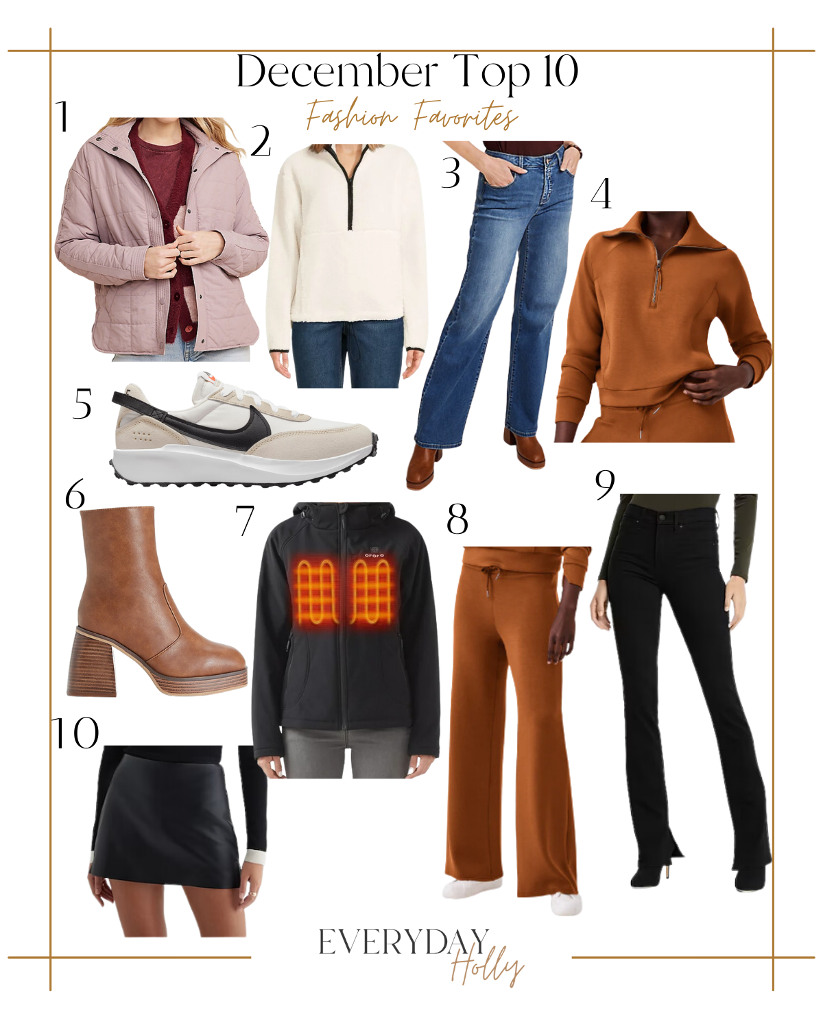 Hottest best sellers from december | #hottest #best #sellers #december #2023 #topseller #fashion #jacket #denim #sweater #halfzip #style #boots #booties #sneakers #neutral #skort #fauxleather