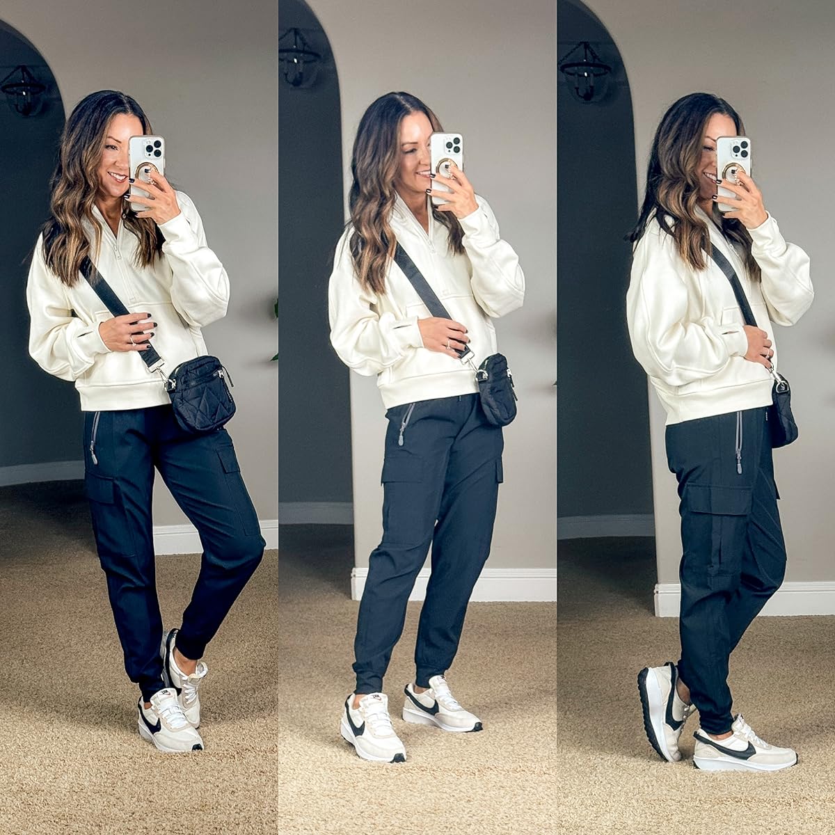 top 23 fashion favorites of 2023 | top 23 of 2023, fashion, fashion favorites, fashion finds, outfit inspo, athleisure, purse, puffer purse, joggers, sweater