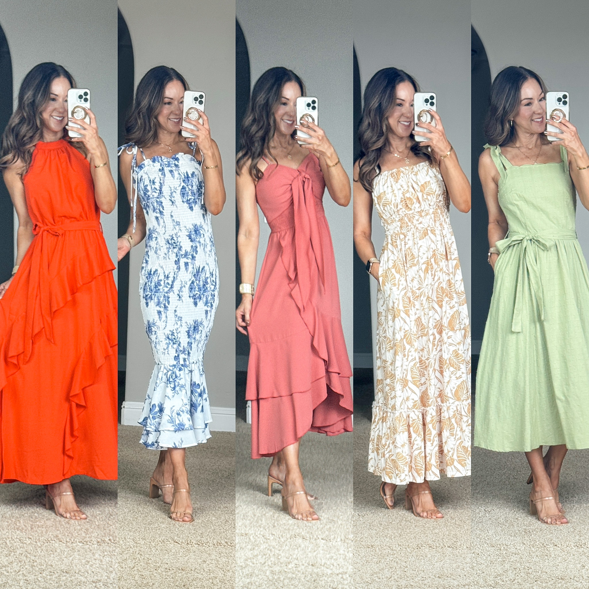 Spring into the season with these must-see dresses, accessories, and more | spring, spring fashion, spring dress, spring dresses, maxi dress, floral dress, heels, accessories, easter dress, wedding guest dress, special occasion dress