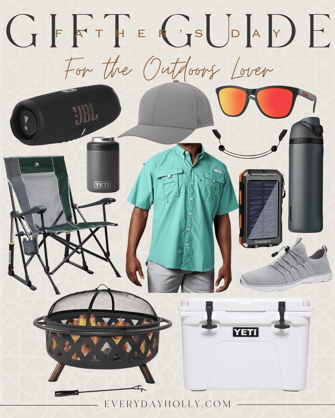 55 Gift Ideas your Dad will love this Father's Day | Father's Day, Father's day gift guide, gifts for dad, gifts for him, outdoors lover, outdoorsy, camping, rocking chair, hiking, quick dry, Amazon