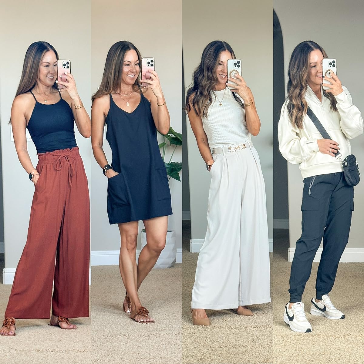 may outfit recap: trending fashion and favorite finds | may, outfit round up, fashion, trending fashion, affordable fashion, summer outfit inspo, best sellers, linen pants, mini dress, workwear, joggers, athleisure