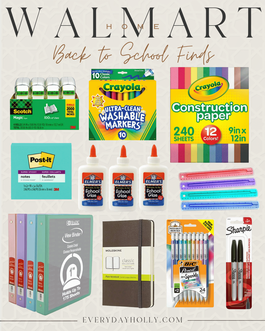 ultimate guide for heading back-to-school A+ outfits and school supplies | teacher outfits, school supplies, back to school, school year, arts and crafts, teacher essentials, binder, notebook, ruler, glue