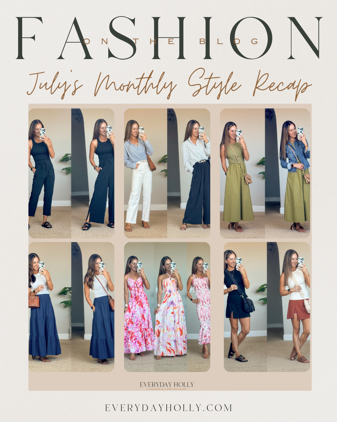 july style recap shop teacher outfits, summer styles and more | july, style recap, outfit recap, summer fashion, trending fashion