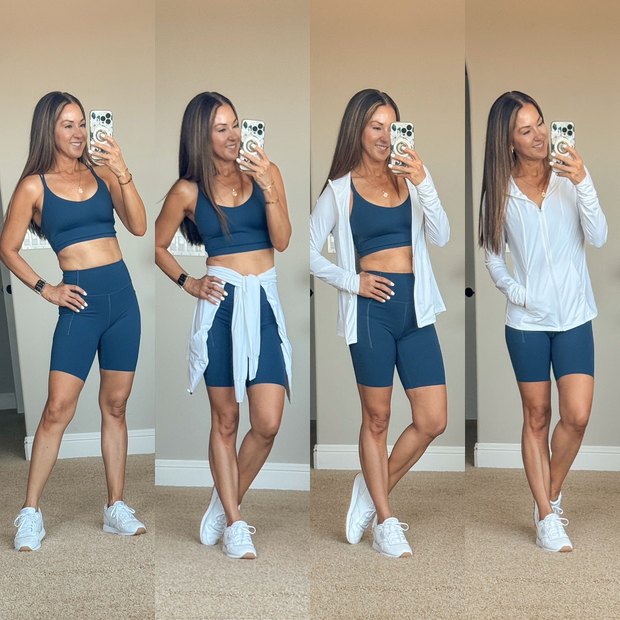 july style recap shop teacher outfits, summer styles and more | july, style recap, outfit recap, summer fashion, trending fashion, activewear, athleisure, running shorts, sneakers, biker shorts