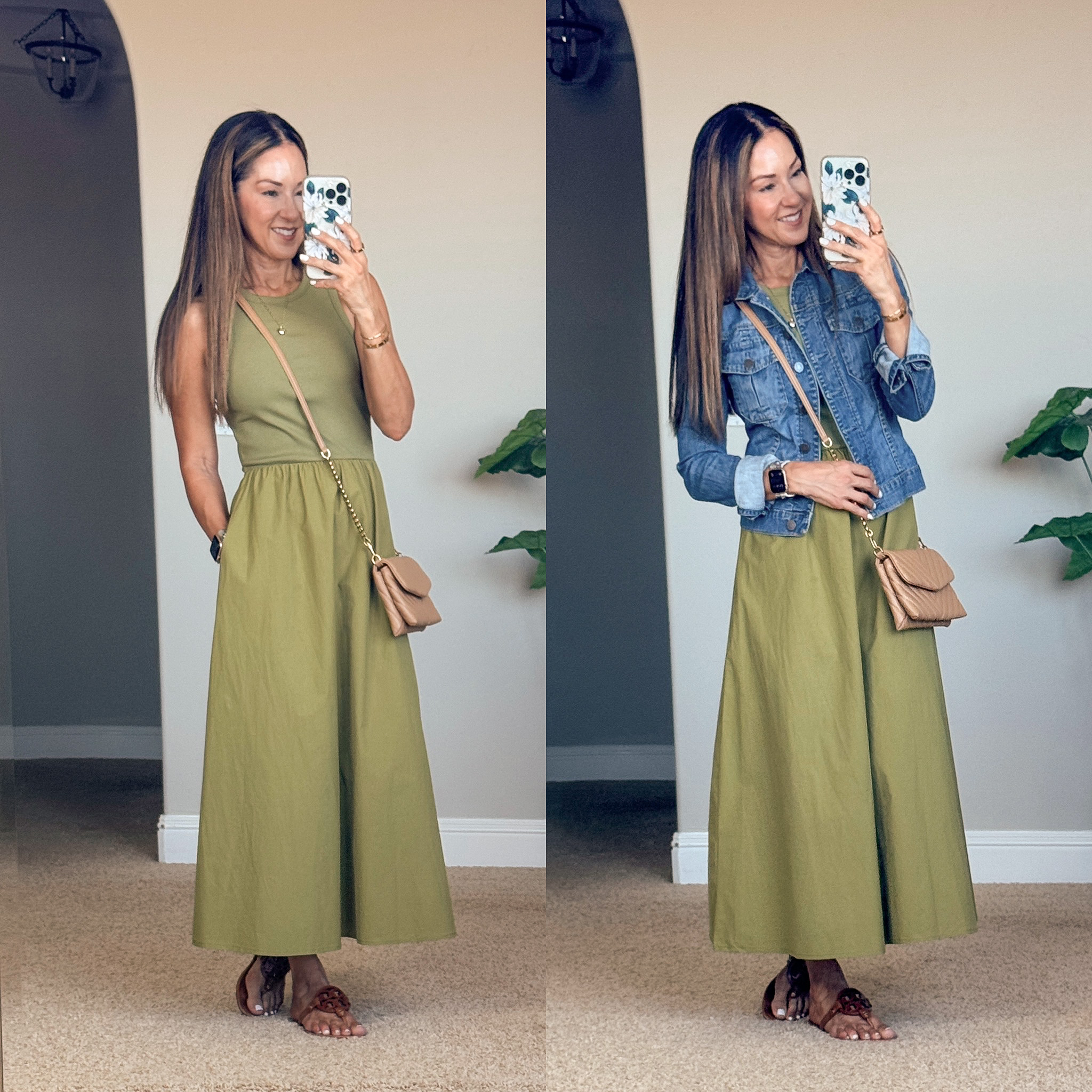 july style recap shop teacher outfits, summer styles and more | july, style recap, outfit recap, summer fashion, trending fashion, summer dress, denim jacket, jean jacket, midi dress, handbag