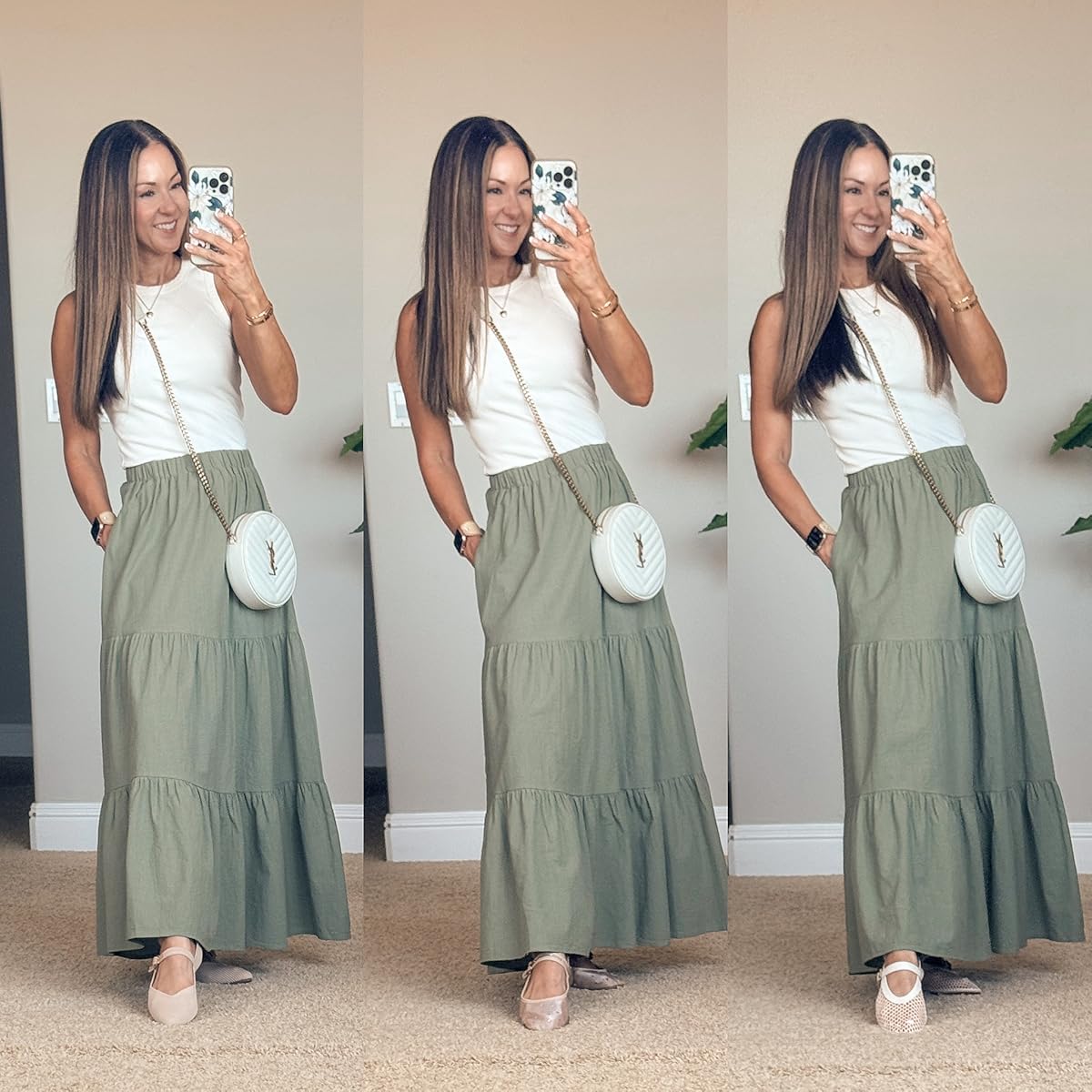 13 Late Summer + Early Fall Styles You Need to See | early fall, late summer, amazon fashion, teacher outfit, fall fashion, casual outfit, midi skirt