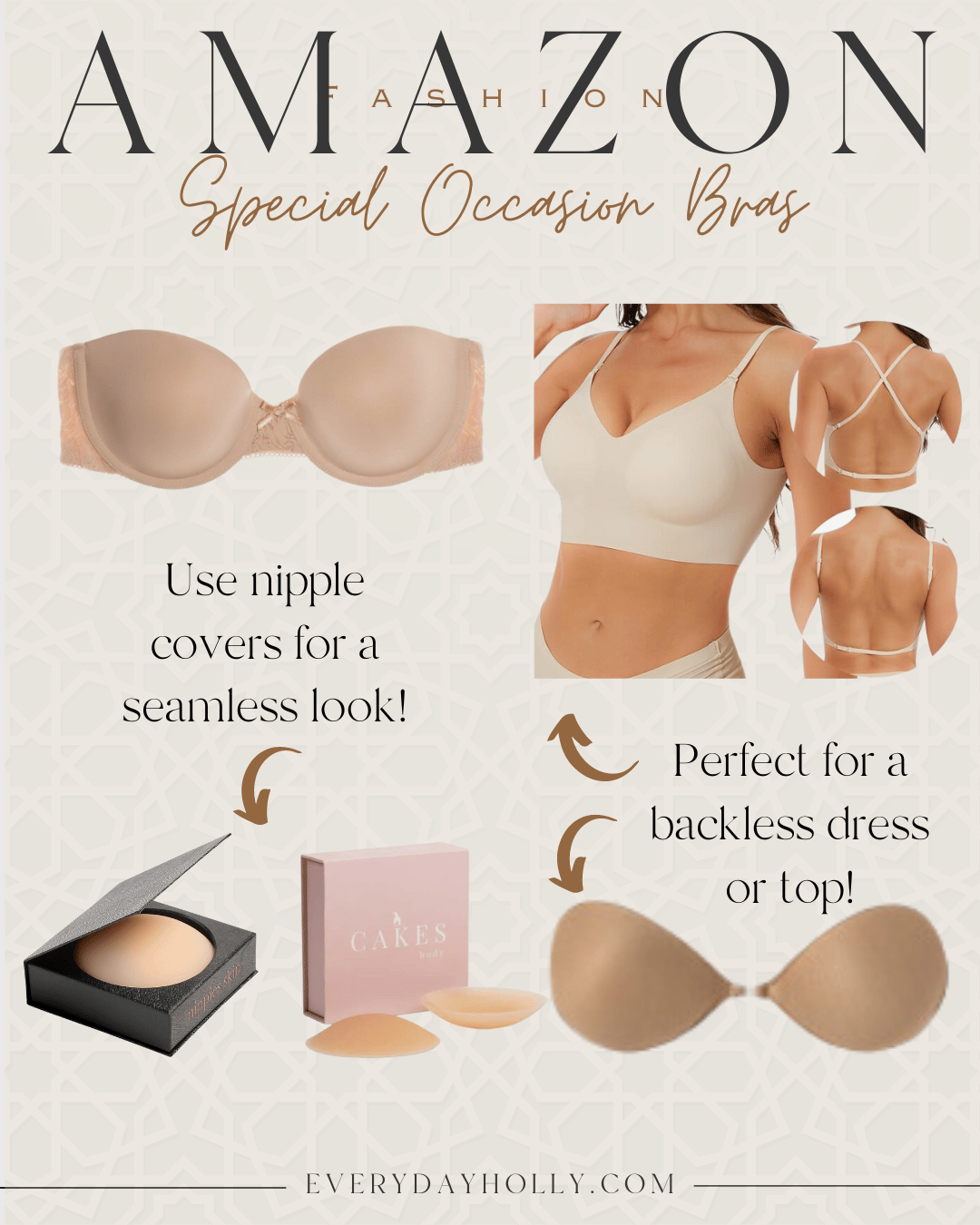 My Tried and True Undergarments for Everyday Wear + Special Occasions, bras, underwear, accessories, special occasion bras, back less