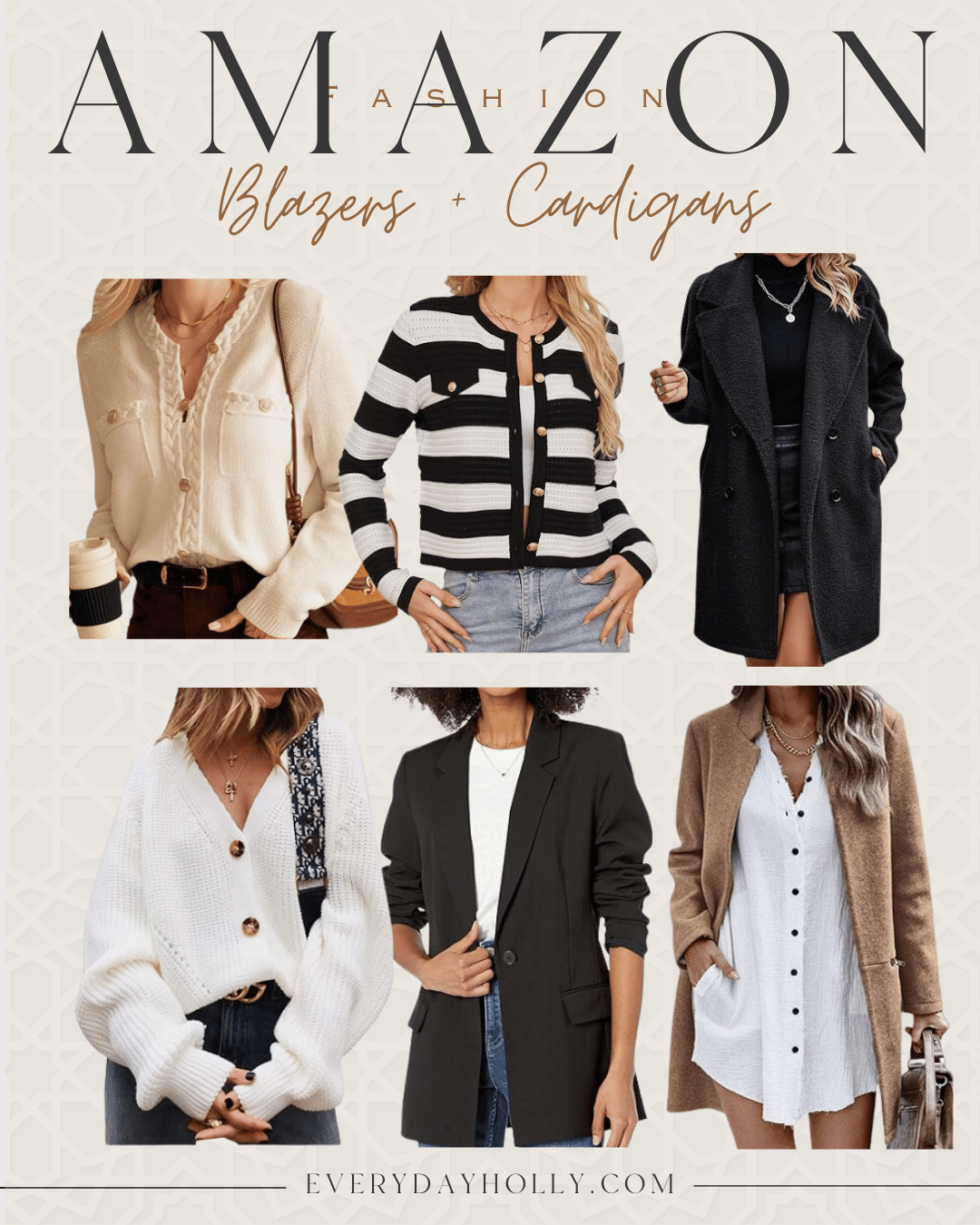 Essential Fall Workwear to Keep You Stylish and Professional, blazers, cardigans, striped, long cardigan