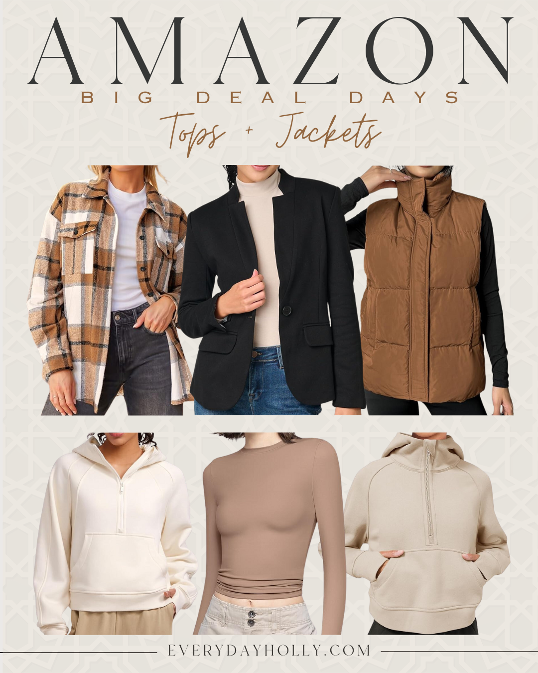 Shop Amazon Prime Big Deal Days Now | Amazon, Amazon Prime, big deal days, sale, sale finds, sale alert, Prime Day, jackets, tops, blazer, plaid, fall fashion, fall outfit inspo