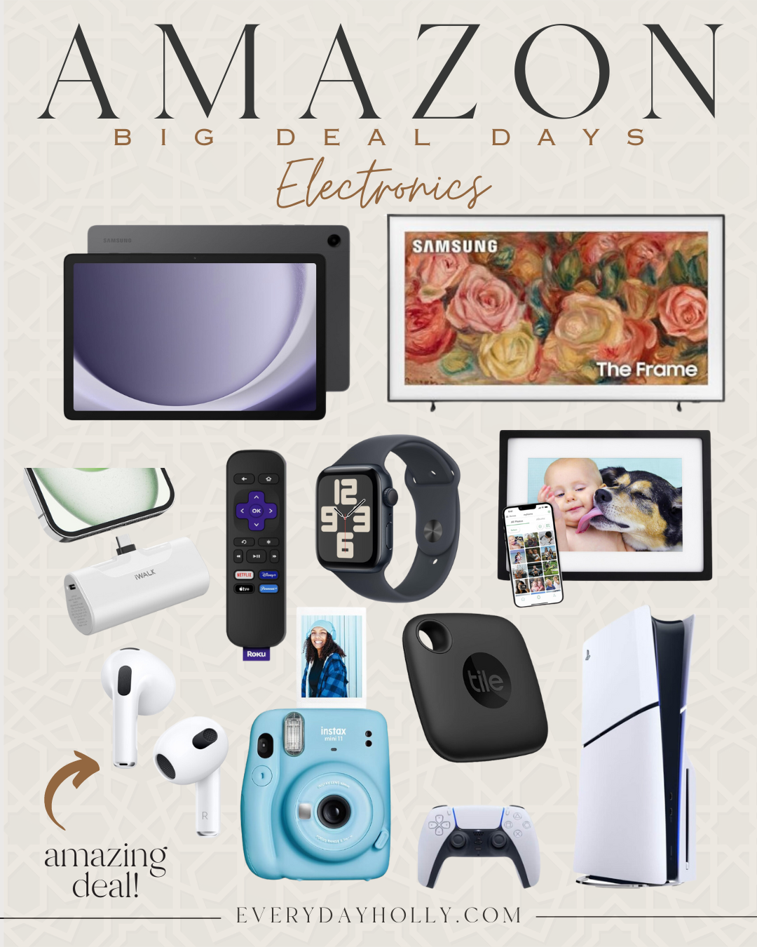 Shop Amazon Prime Big Deal Days Now | Amazon, Amazon Prime, big deal days, sale, sale finds, sale alert, Prime Day, electronics, polaroid, ear buds, digital frame, TV, portable charger, gift ideas