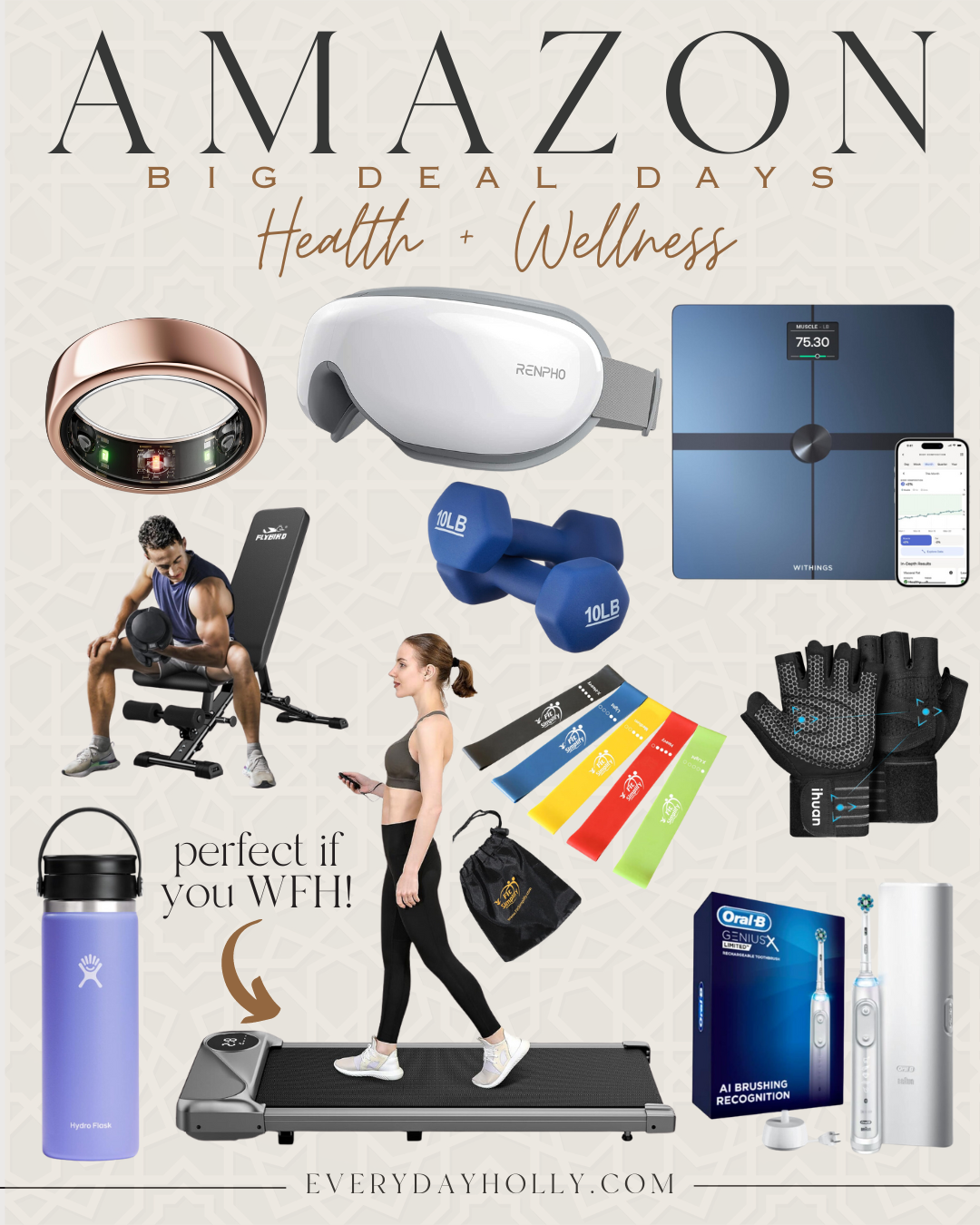 Shop Amazon Prime Big Deal Days Now | Amazon, Amazon Prime, big deal days, sale, sale finds, sale alert, Prime Day, oura ring, eye massager, scale, fitness, resistance bands, walking pad, work from home