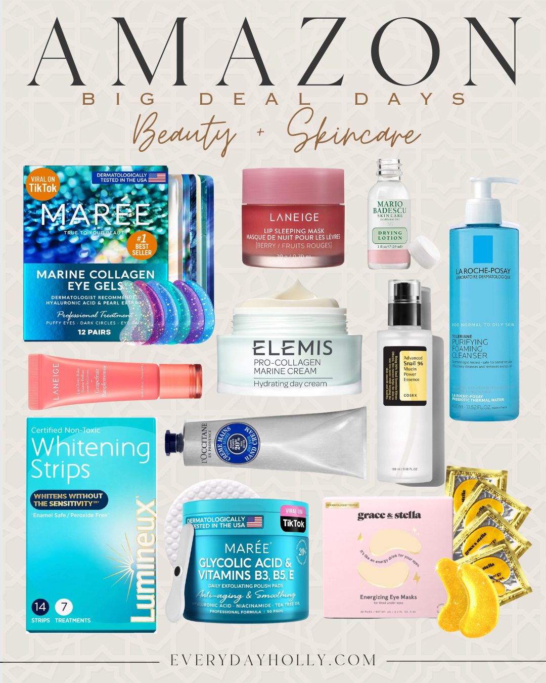 Shop Amazon Prime Big Deal Days Now | Amazon, Amazon Prime, big deal days, sale, sale finds, sale alert, Prime Day, beauty, skincare, self care, elemis, la roche-posay, eye gels