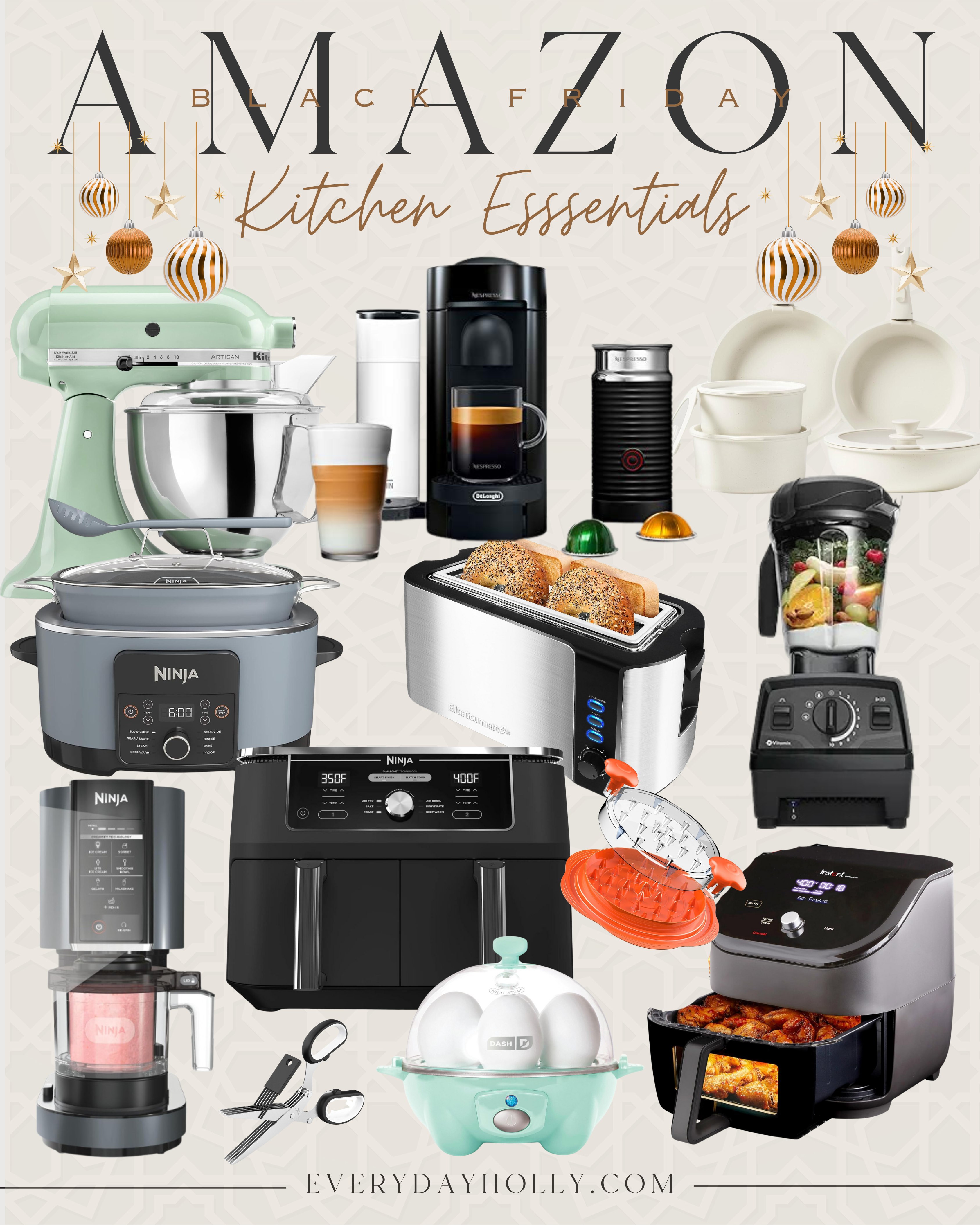 165+ Black Friday Deals You Don't Want To Miss | kitchen gadgets, kitchen essentials, toasters, gifts, kitchen tools, pans, air fryer, blender