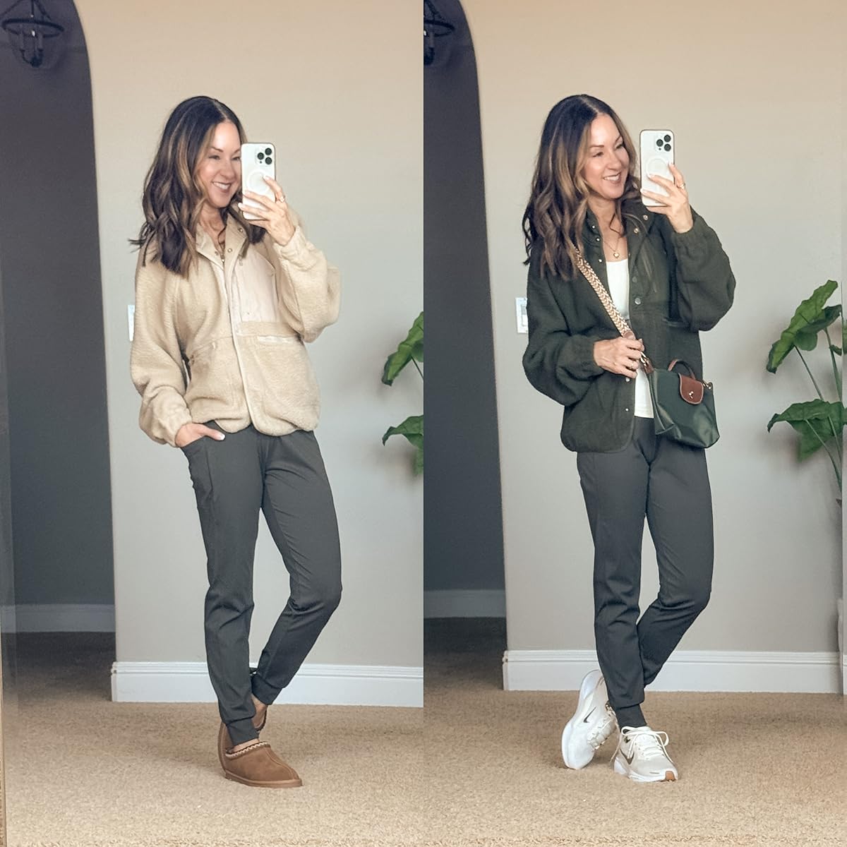 November Style Recap: fall fashion, fall outfits, winter outfits, athleisure, outfit inspo, joggers, jackets, sneakers, outfits, fleece jacket