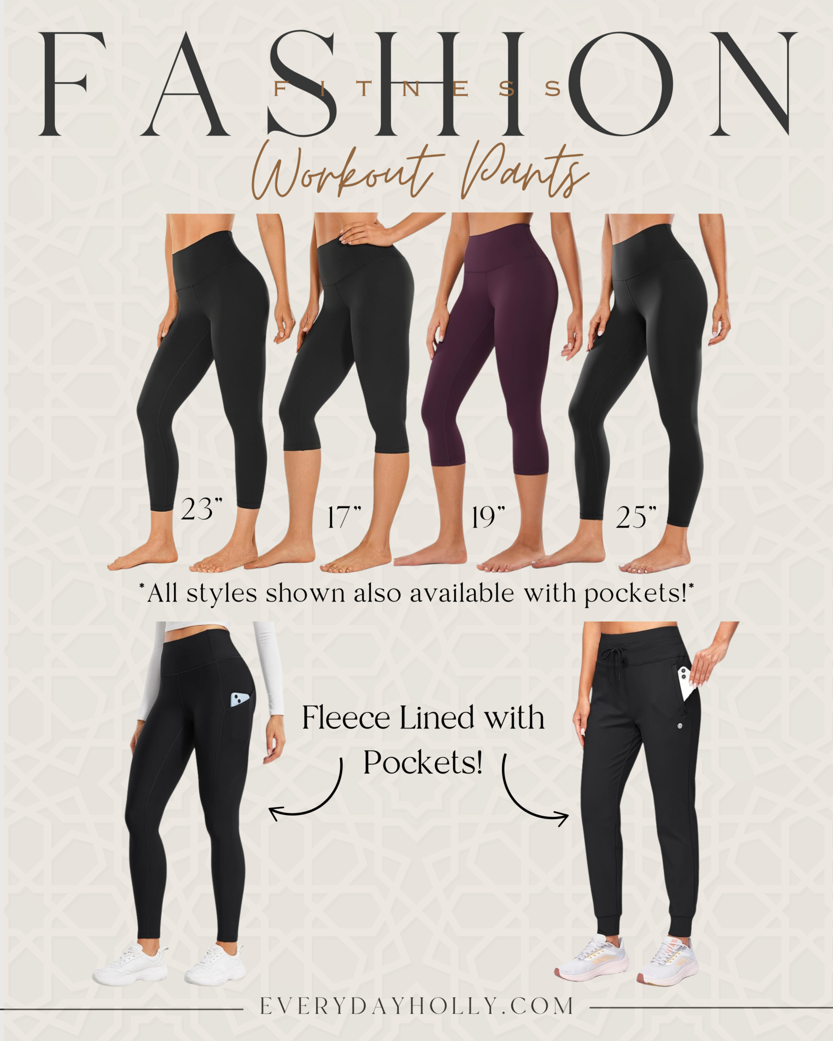 Get Fit, Stay Healthy, and Achieve Your Best Self This New Year | leggings, leggings with pockets, joggers, fleece leggings, fleece leggings, petite leggings