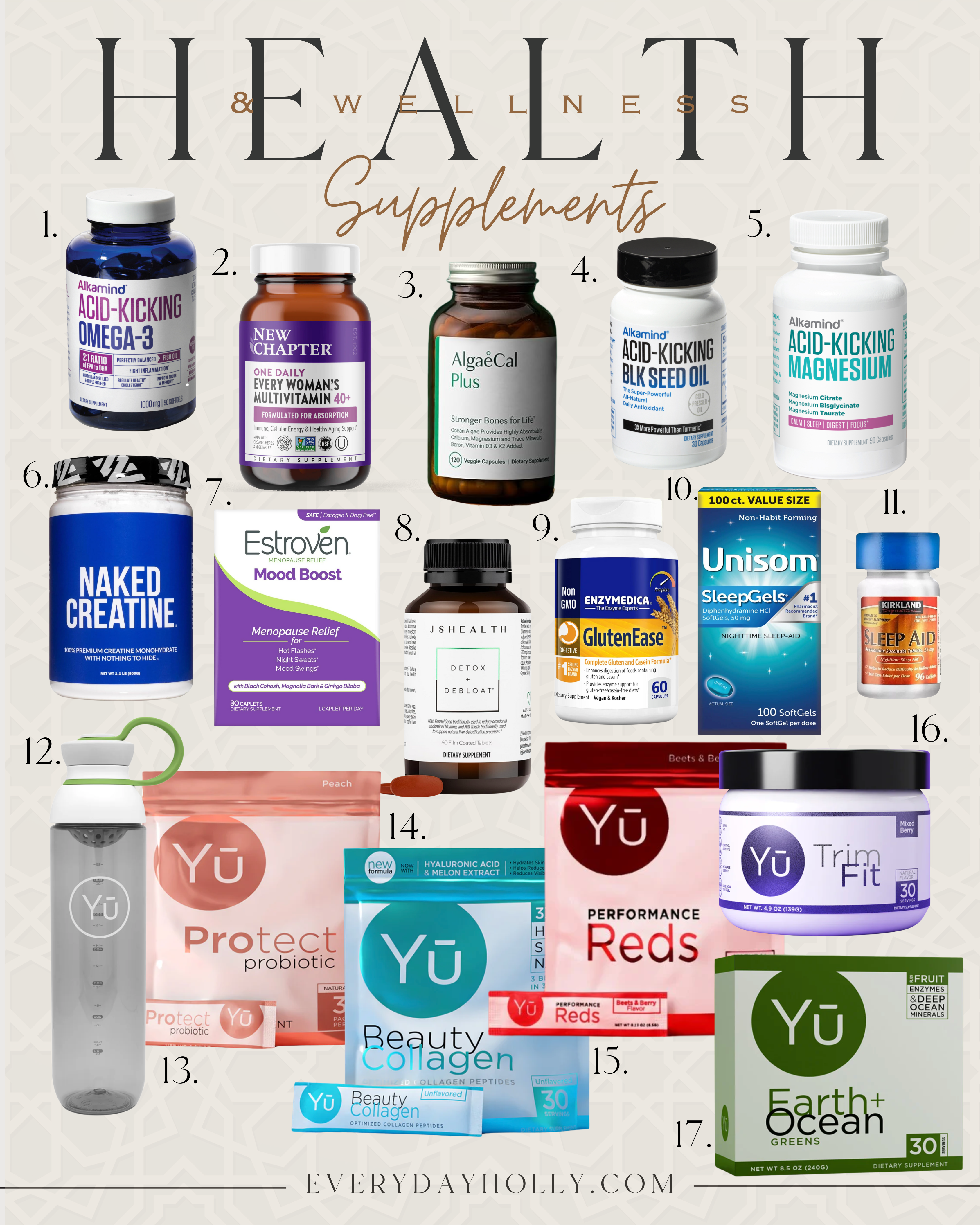 Get Fit, Stay Healthy, and Achieve Your Best Self This New Year | supplements, workout, health and wellness, wellness, vitamins, multivitamins, over 40 vitamins, magnesium, low acid supplements