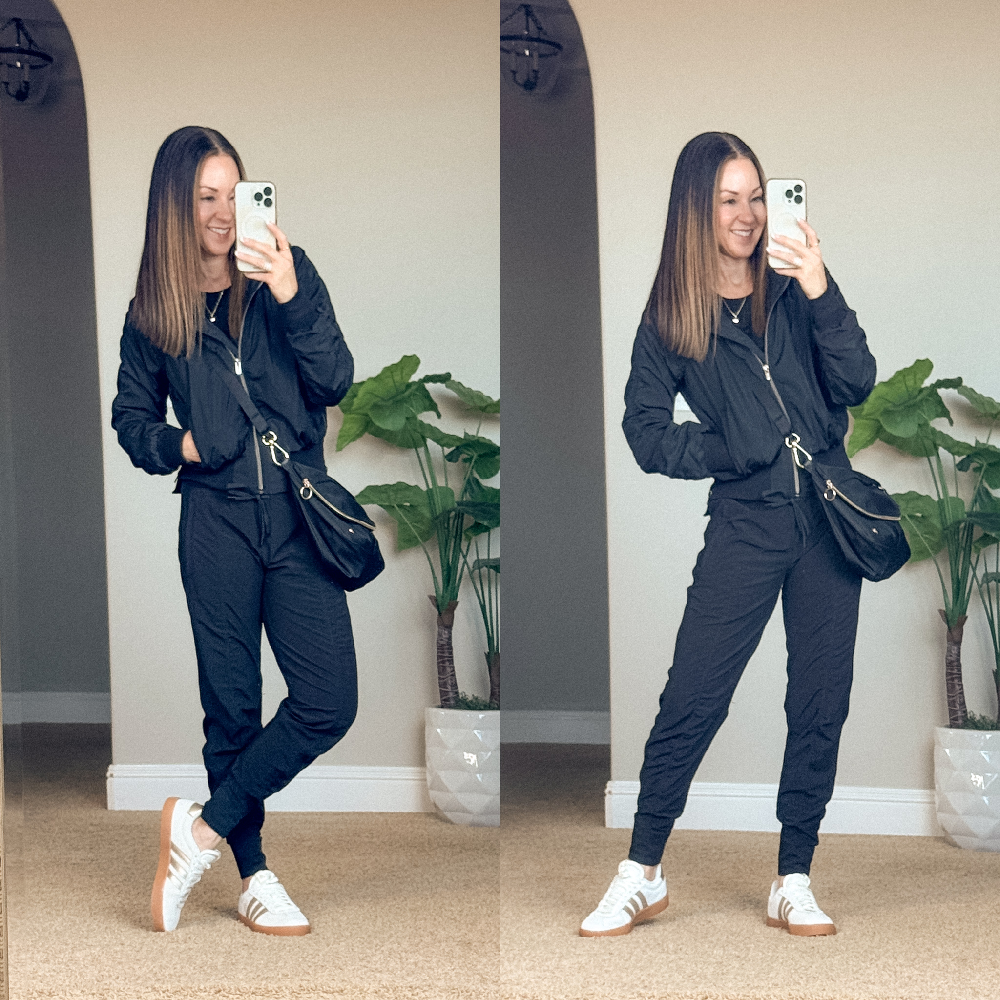 January Style Recap: 53+ Stylish Winter Outfits You'll Love | athleisure, joggers, outfit inspo, petite athleisure, petite outfits, petite outfit inspo, winter athleisure, gym outfits, fleece jacket, zip ups, half zip, athleta, black joggers