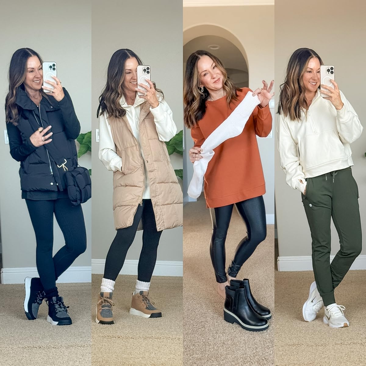 January Style Recap: 53+ Stylish Winter Outfits You'll Love | comfy outfits, winter fashion favorites, trending, boot socks, leggings, chelsea boots, heels, jackets, jeans, denim, sneakers, joggers, bras