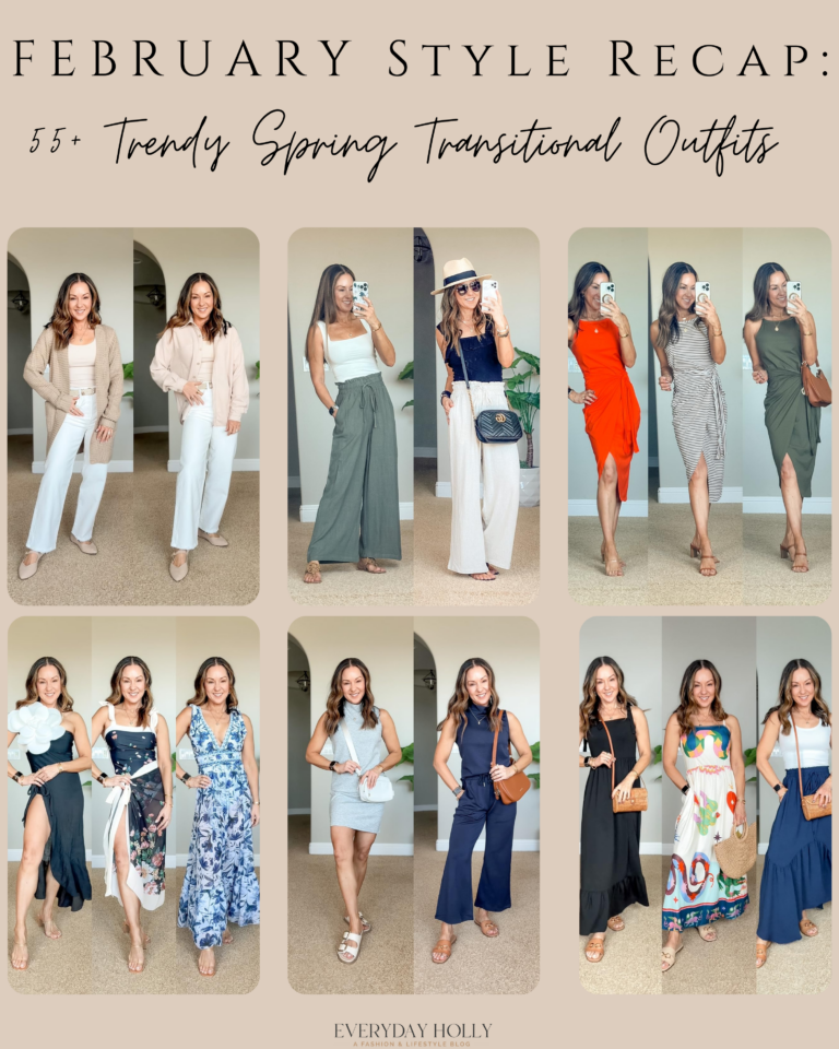 February Style Recap: 55+ Trendy Spring Transitional Outfits You’ll Love