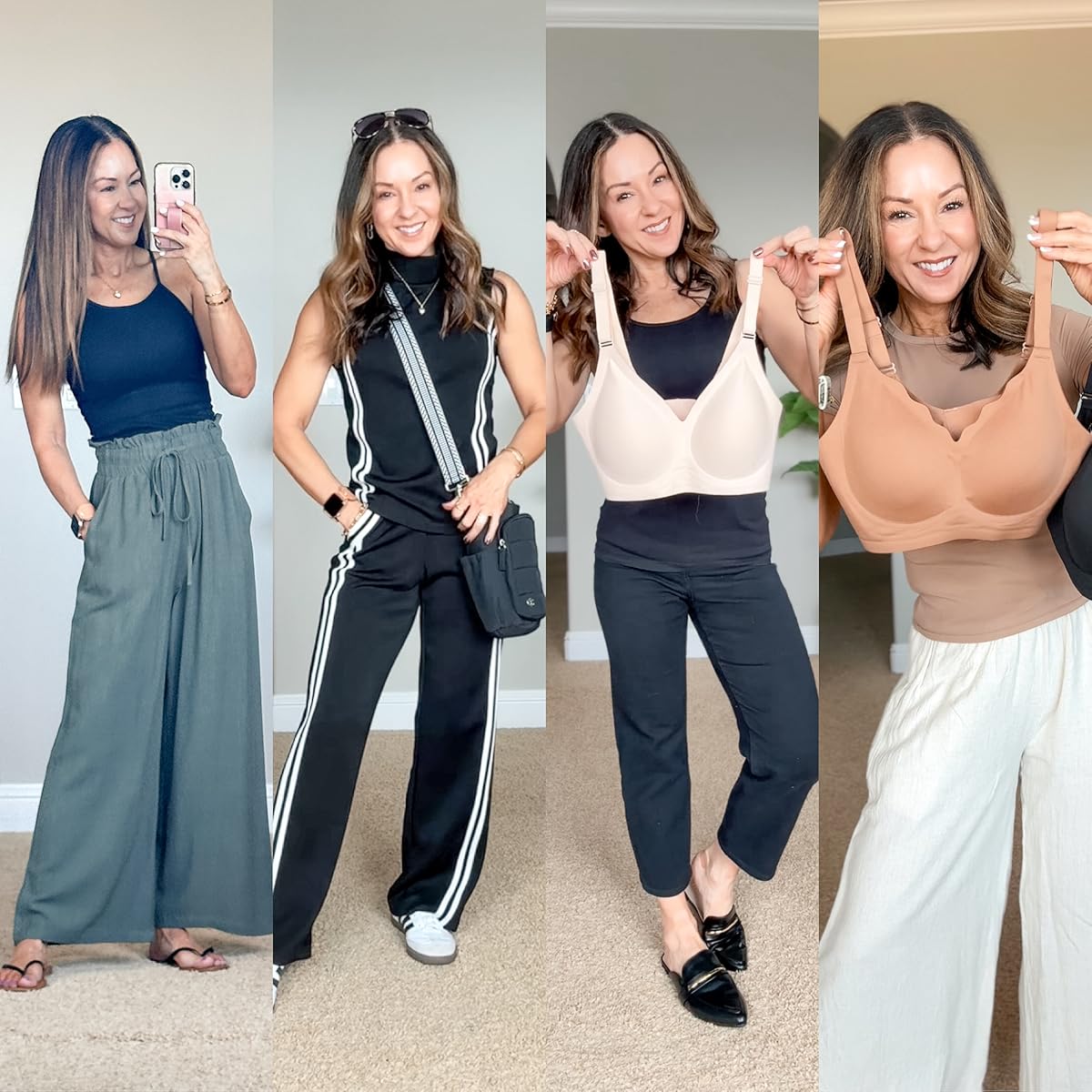 February Style Recap: 55+ Trendy Transitional Outfits You'll Love | spring fashion, petite outfits, trending outfits, trending finds, amazon finds, amazon fashion, bras, joggers, leggings, 2 piece sets, outfits