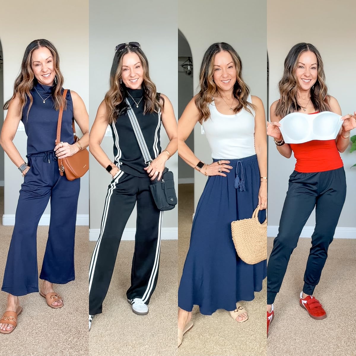 February Style Recap: 55+ Trendy Transitional Outfits You'll Love | spring fashion, petite outfits, trending outfits, trending finds, amazon finds, amazon fashion, bras, joggers, leggings, 2 piece sets, outfits