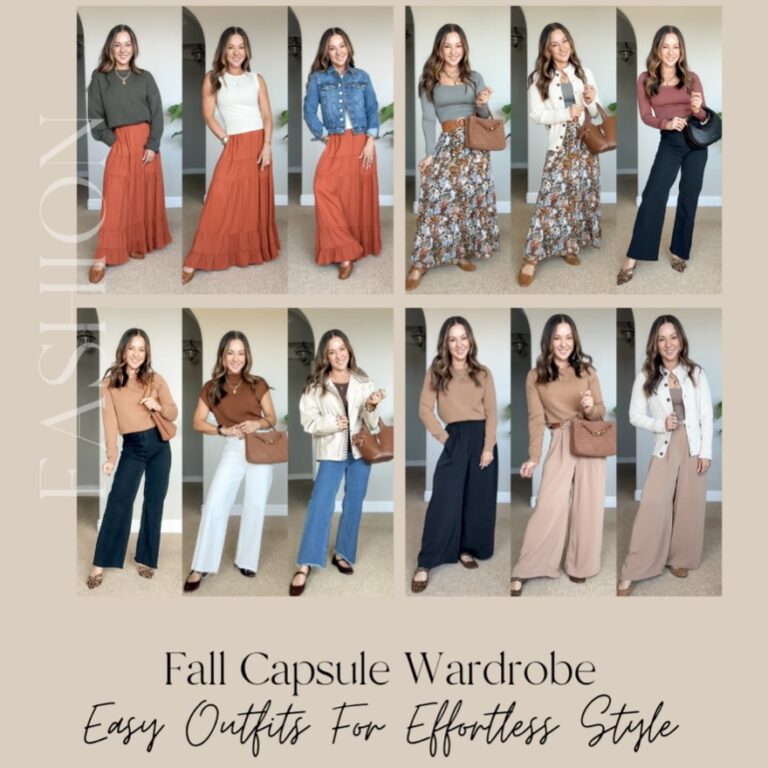 Fall Capsule Wardrobe: Easy Outfits For Effortless Style