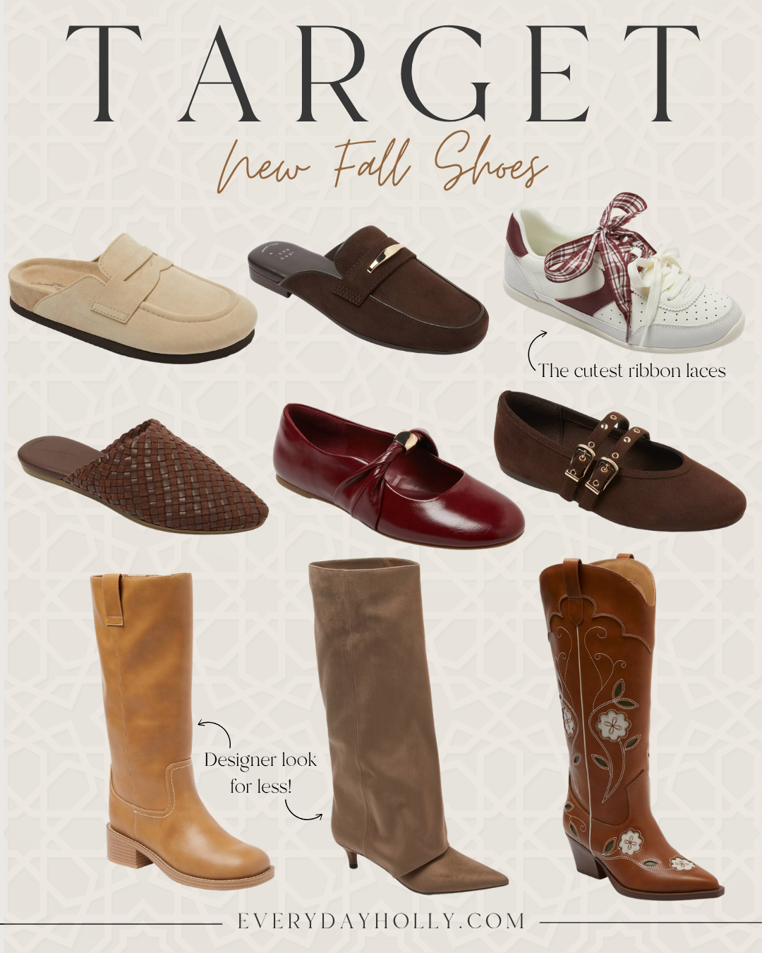 Target fall shoe finds featuring stylish everyday footwear options including loafers, flats, and boots perfect for transitioning into the cooler season.